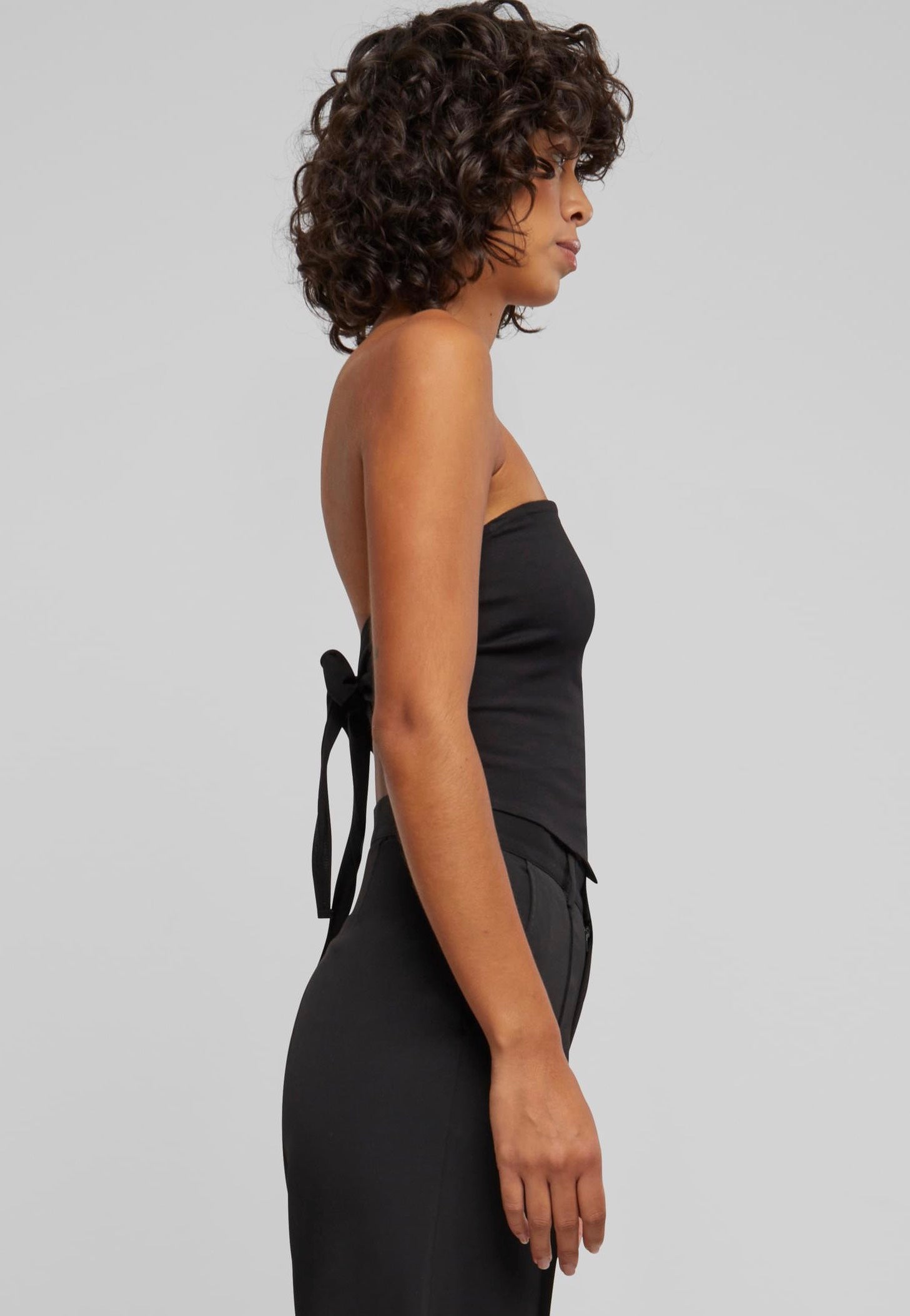 Urban Classics - Ladies Knotted Bandeau Black - Top | Women-Image