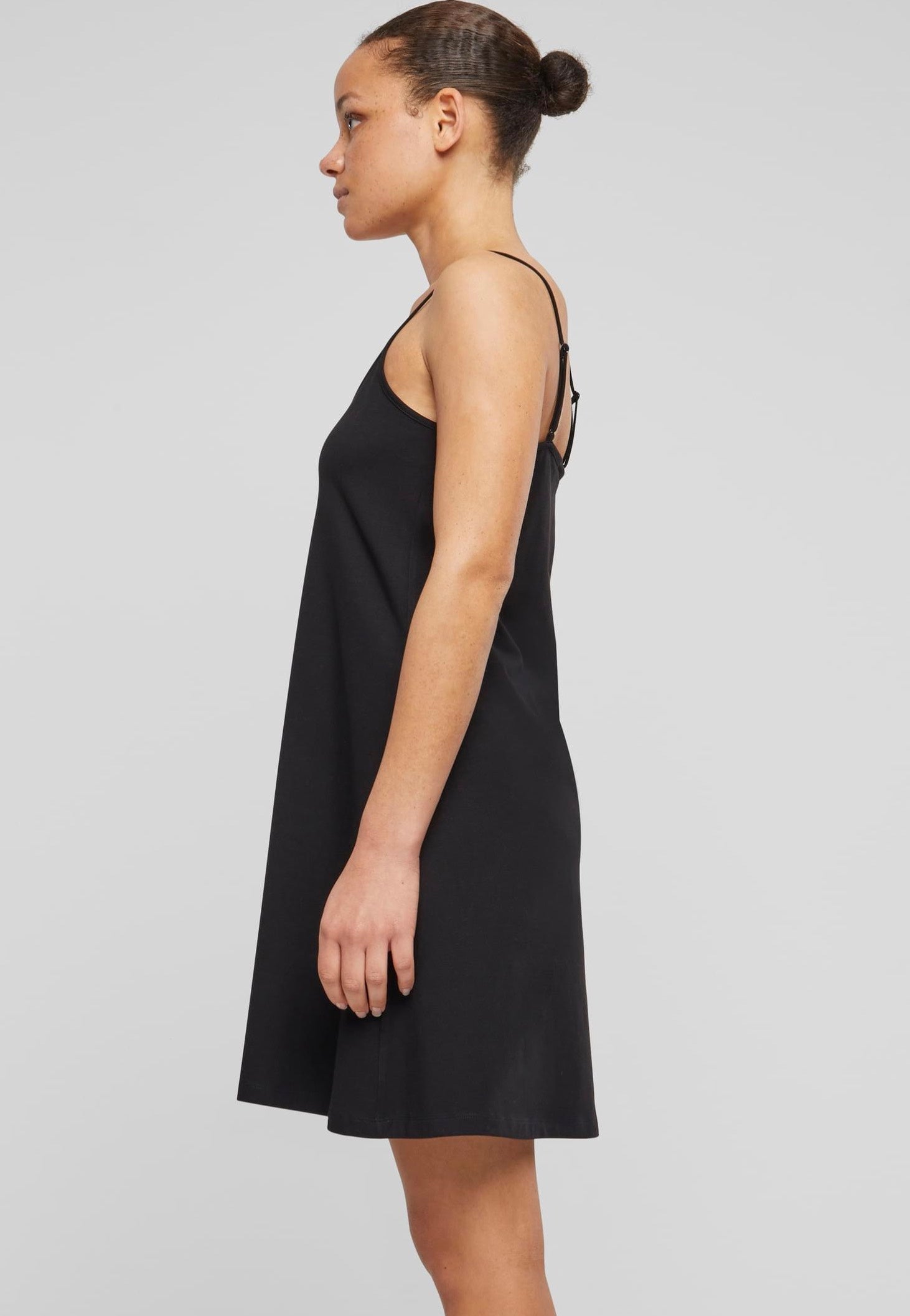 Urban Classics - Ladies Stretch Jersey Hanger Black - Dress | Women-Image