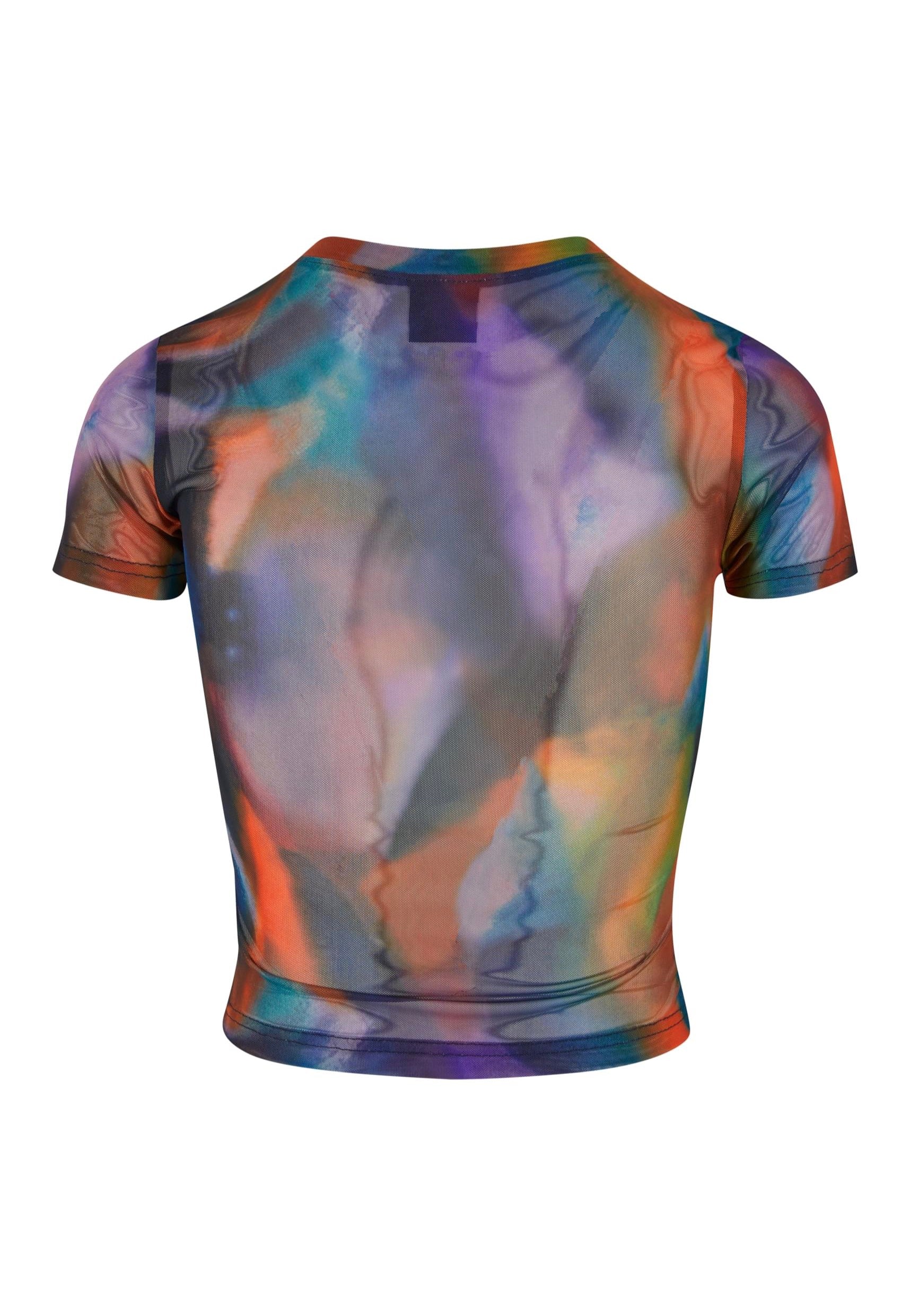 Urban Classics - Ladies AOP Mesh Multicolorreflection - T-Shirt | Women-Image