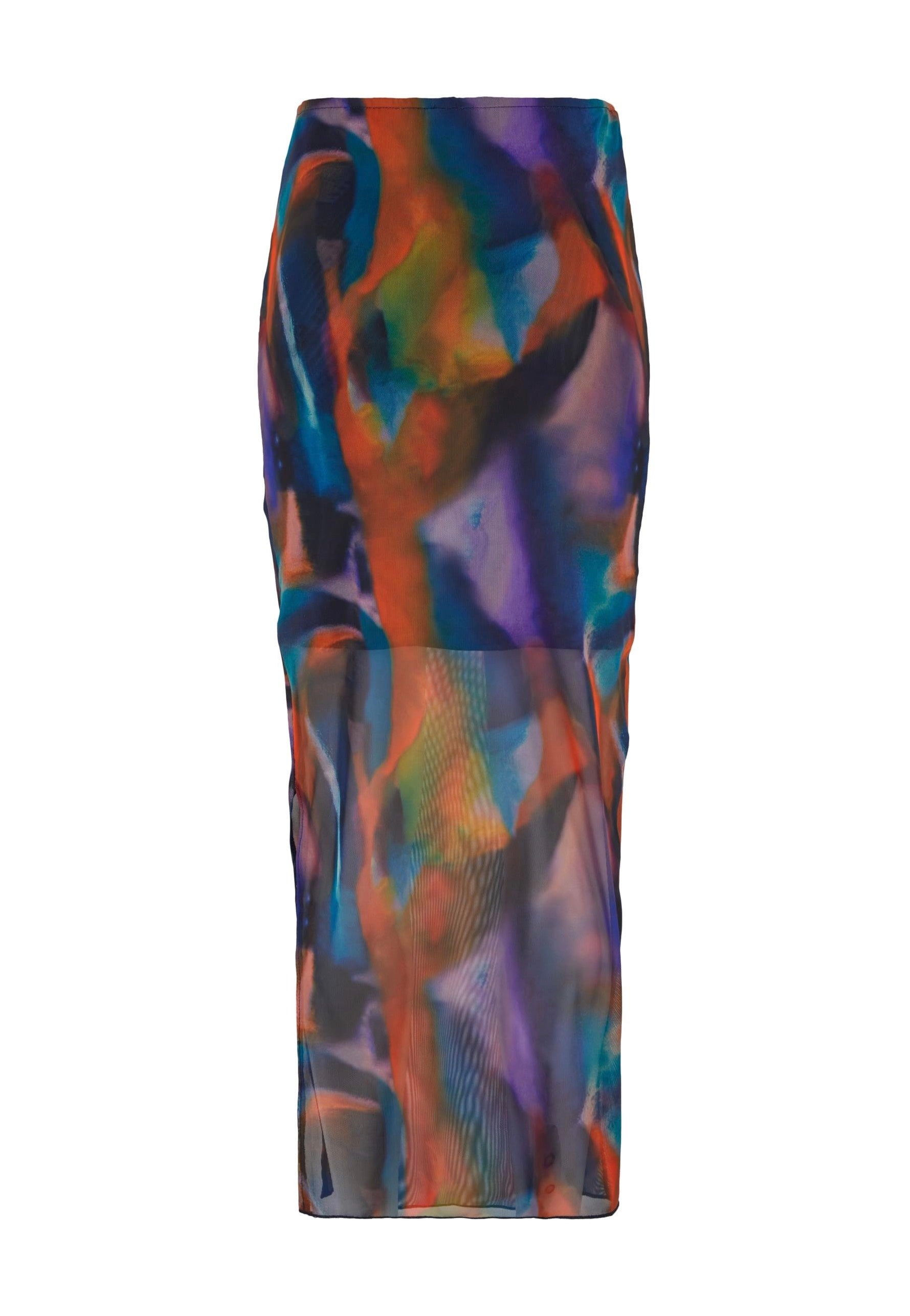 Urban Classics - Ladies AOP Mesh Tube Multicolorreflection - Skirt | Women-Image