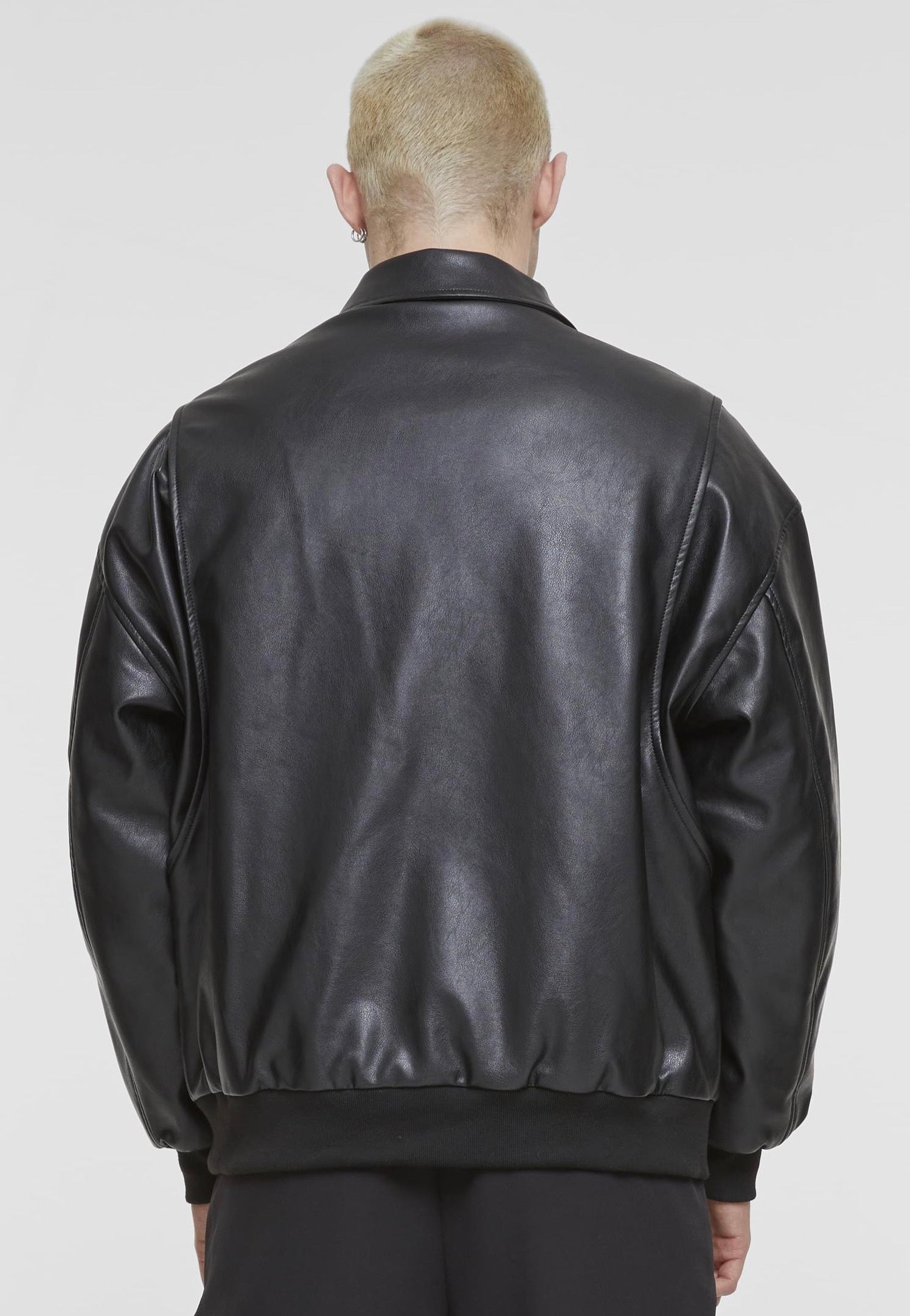 Urban Classics - Synthetic Leather Black - Leather Jacket | Men-Image