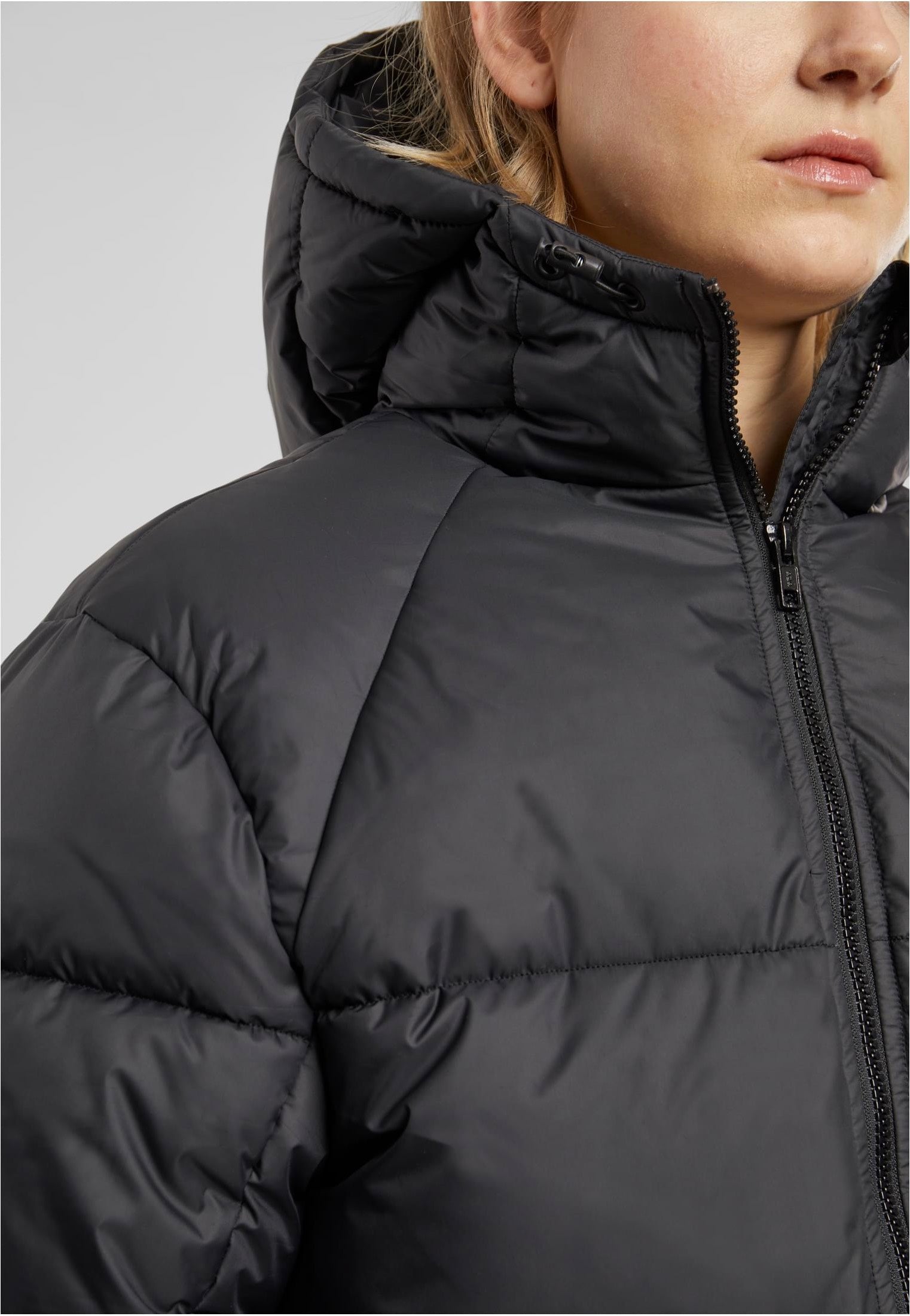 Urban Classics - Ladies Long Puffer Black - Jacket | Women-Image