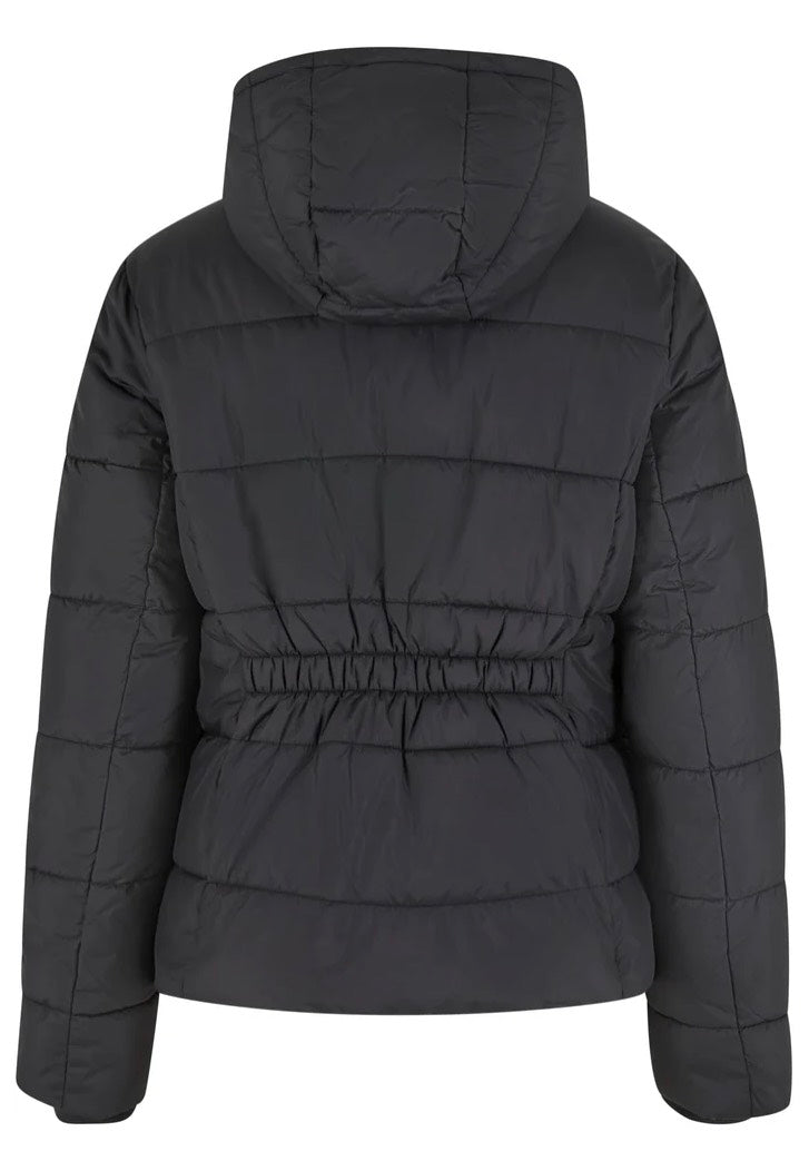 Urban Classics - Ladies Short Puffer With Hood Black - Jacket | Women-Image