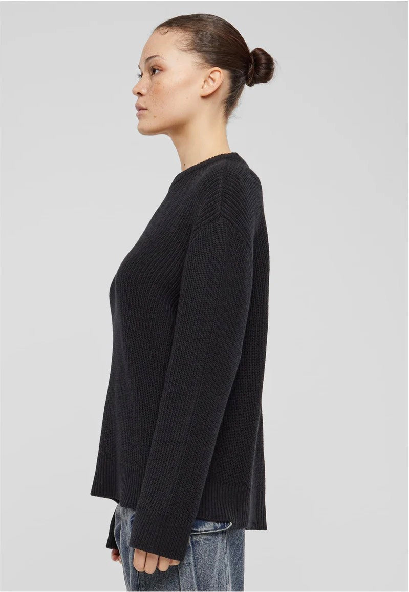 Urban Classics - Ladies Rib Knit Black - Pullover | Women-Image