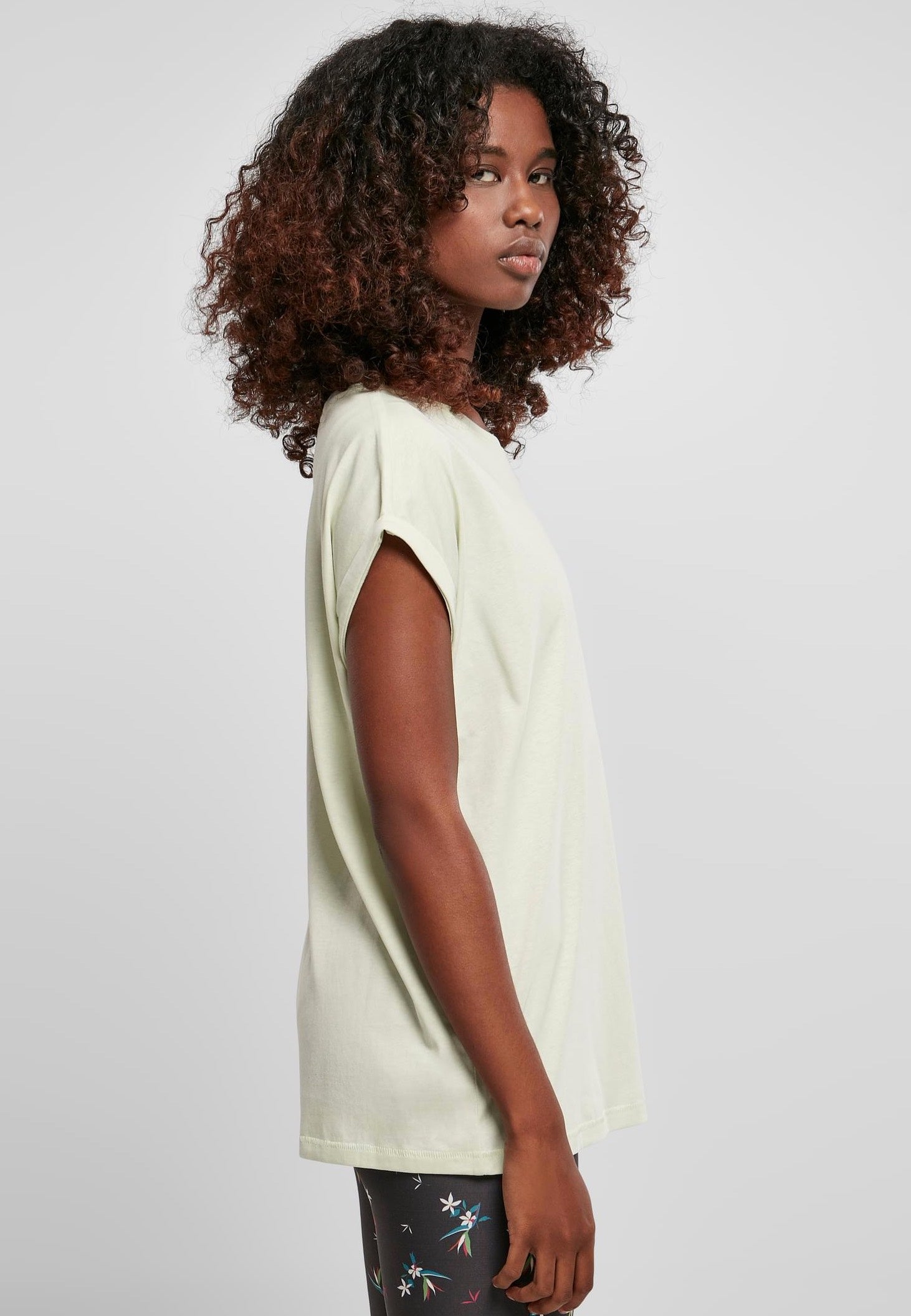 Urban Classics - Ladies Extended Shoulder Lightmint - T-Shirt | Women-Image