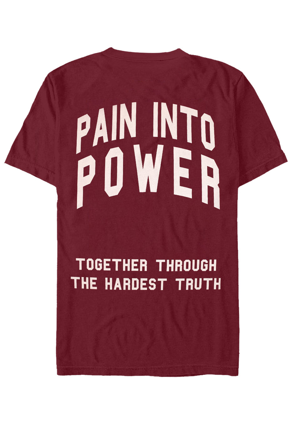 Terror - Pain Into Power Forest Burgundy - T-Shirt | Neutral-Image