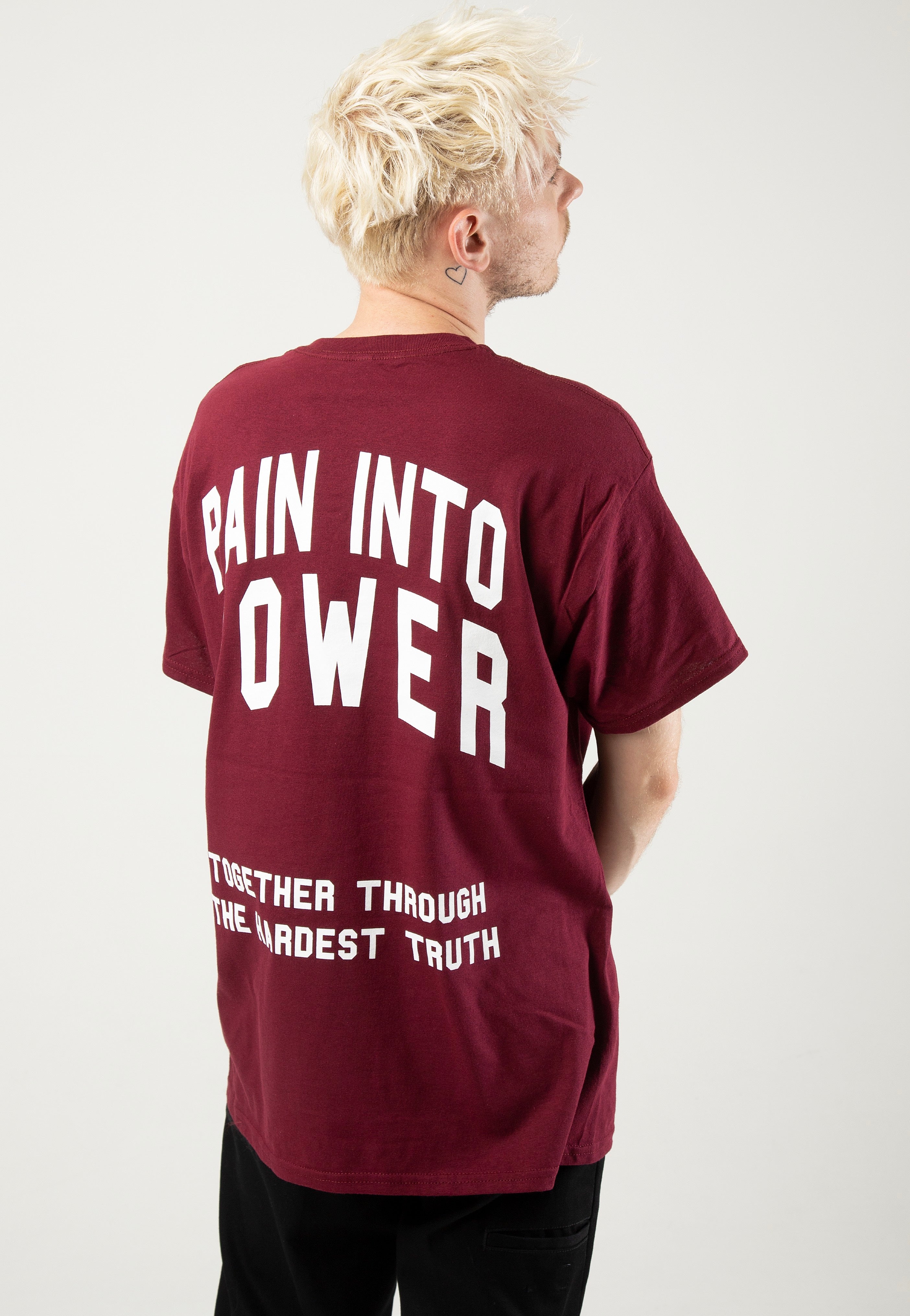 Terror - Pain Into Power Forest Burgundy - T-Shirt | Men-Image