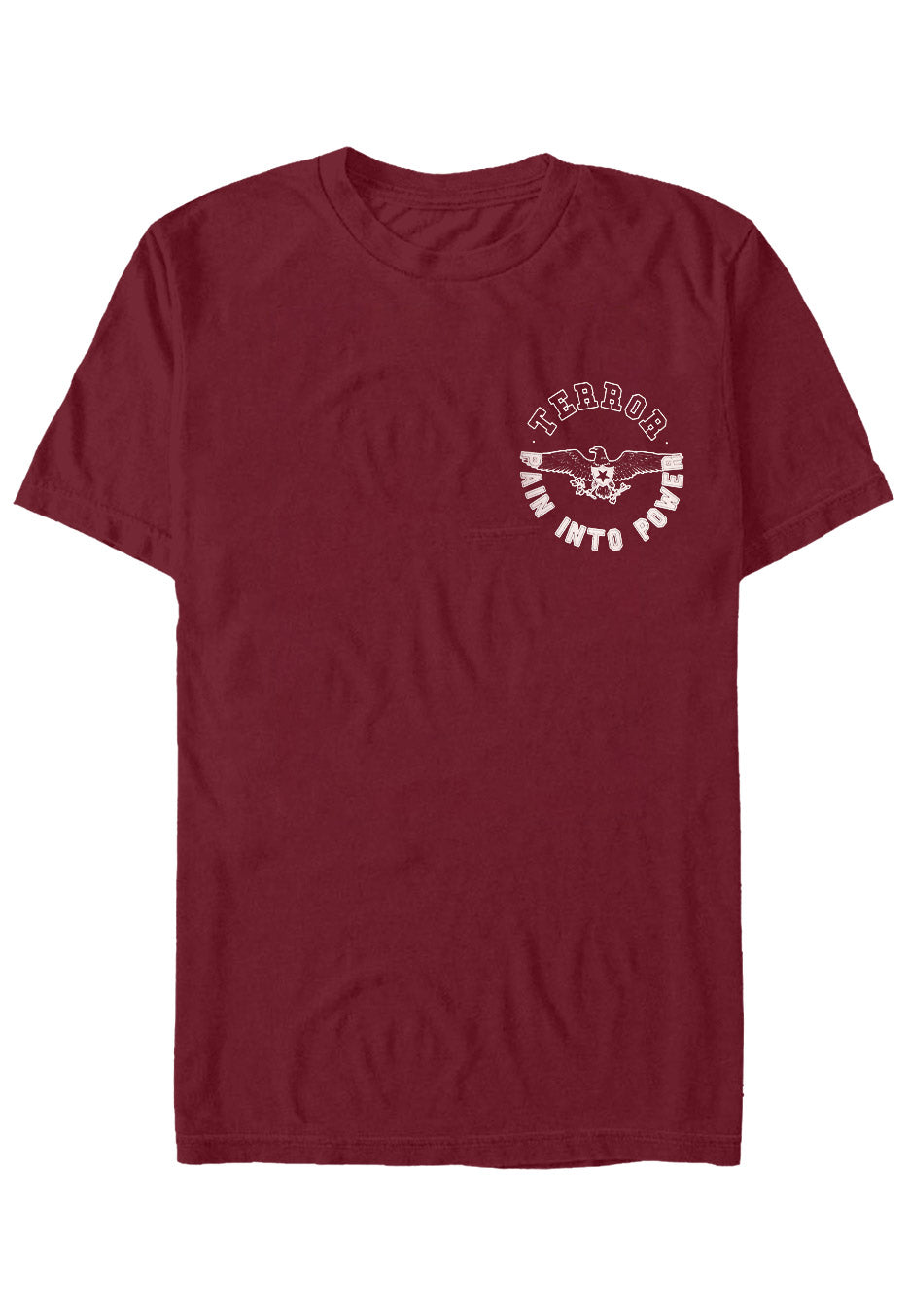 Terror - Pain Into Power Forest Burgundy - T-Shirt | Neutral-Image