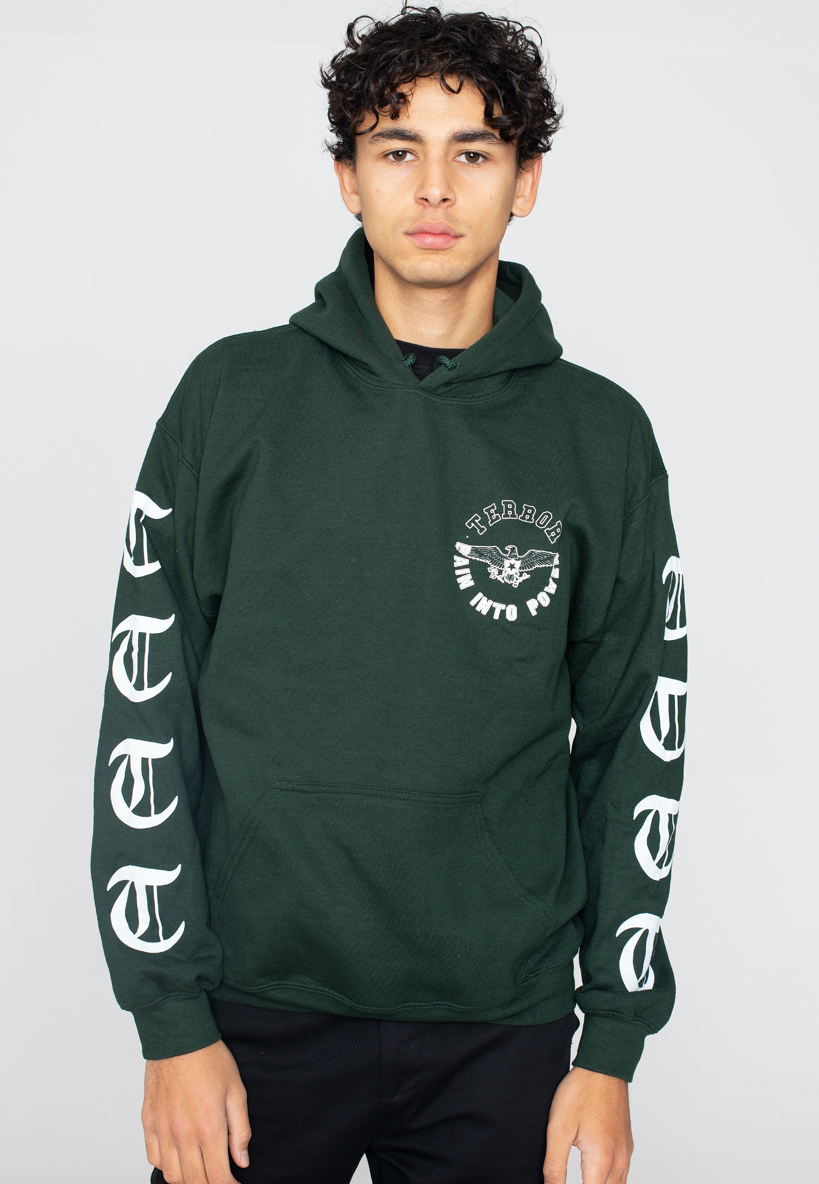 Terror - Pain Into Power Forest Green - Hoodie | Men-Image