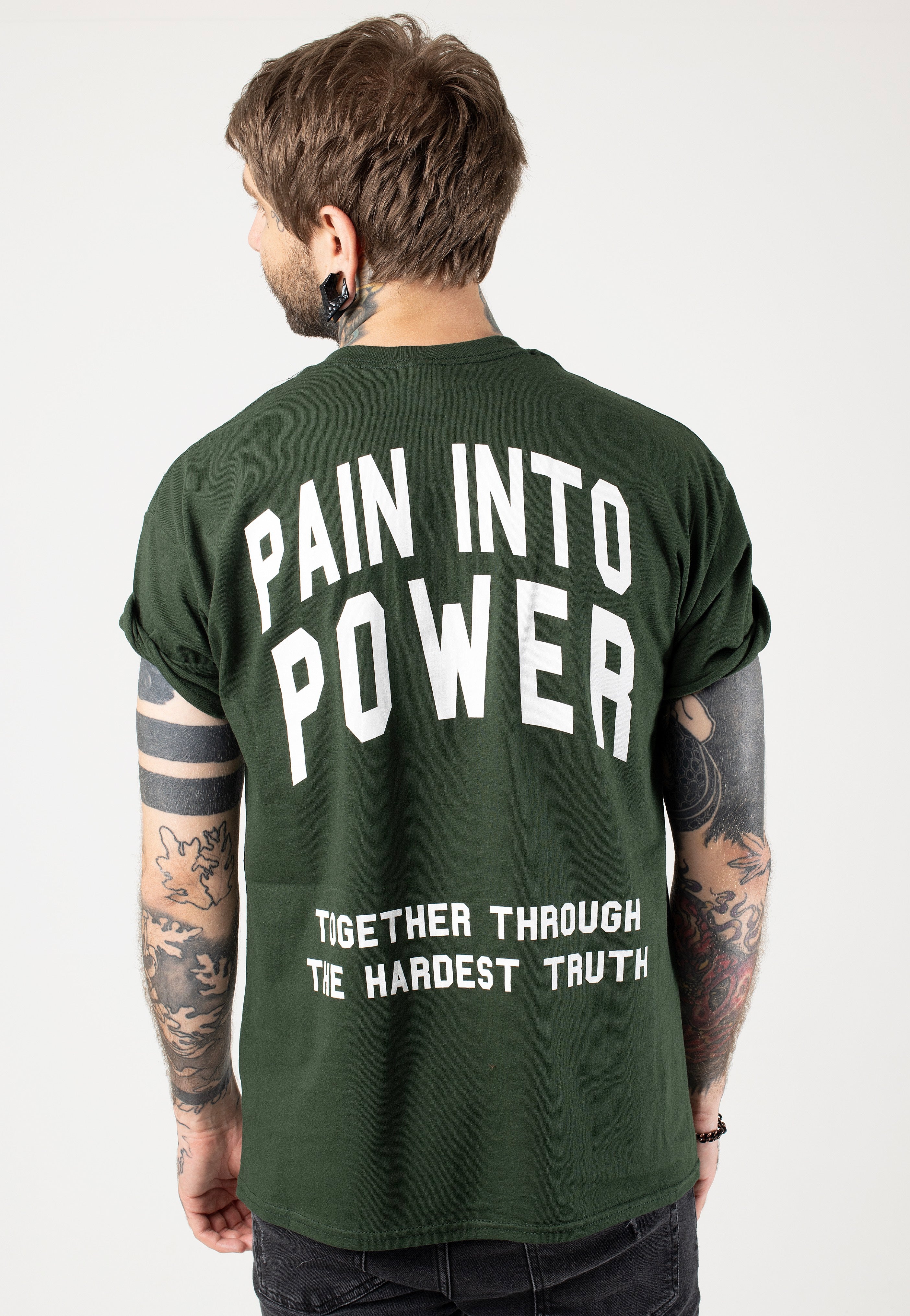 Terror - Pain Into Power Forest Green - T-Shirt | Men-Image