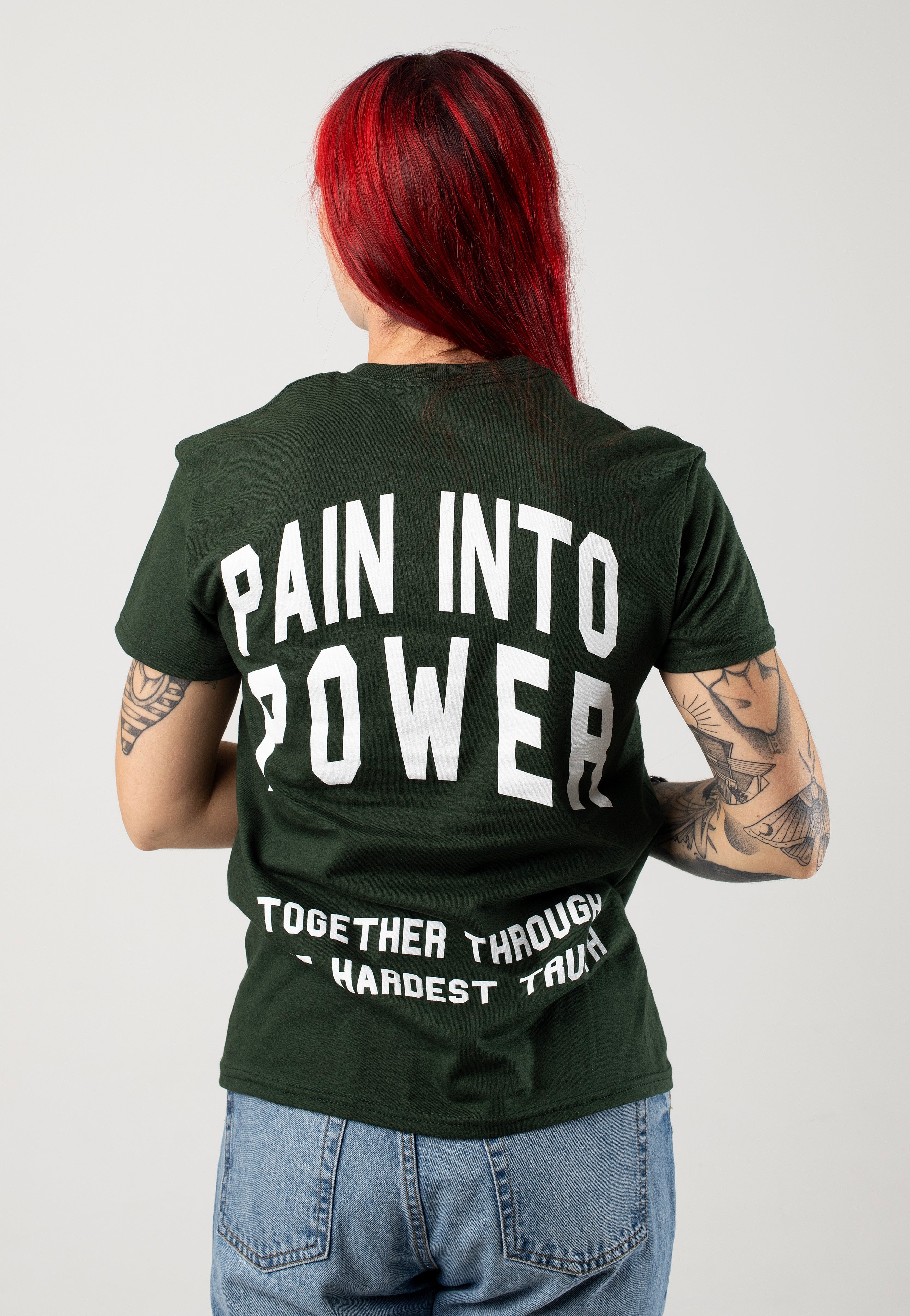 Terror - Pain Into Power Forest Green - T-Shirt | Women-Image