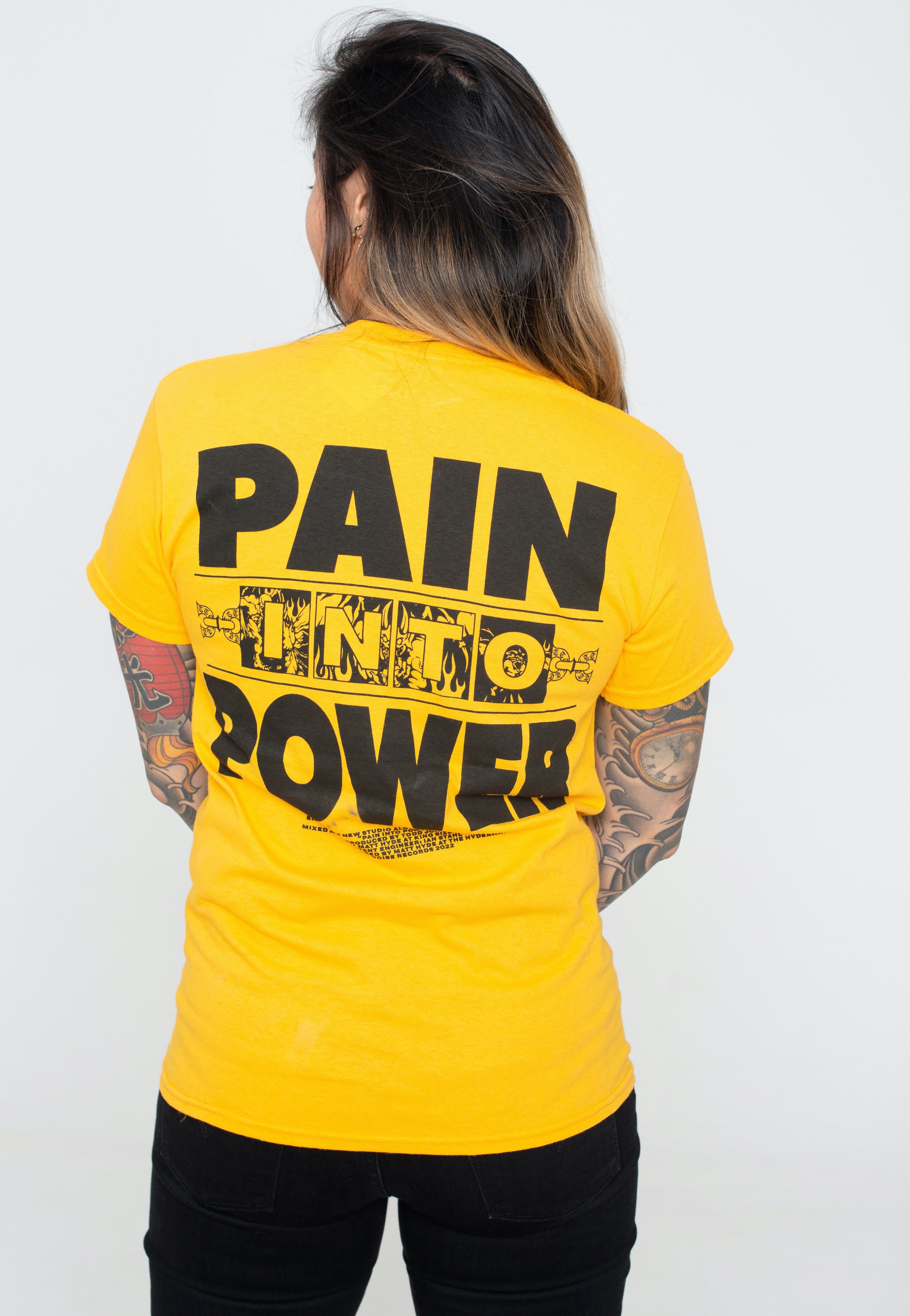 Terror - Pain Into Power Yellow - T-Shirt | Women-Image