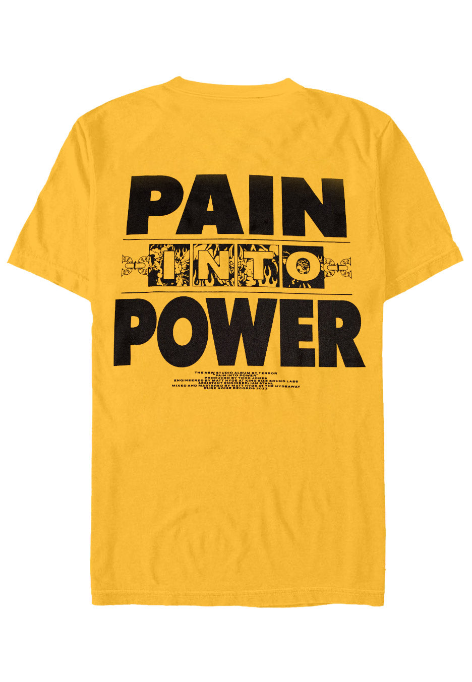 Terror - Pain Into Power Yellow - T-Shirt | Neutral-Image