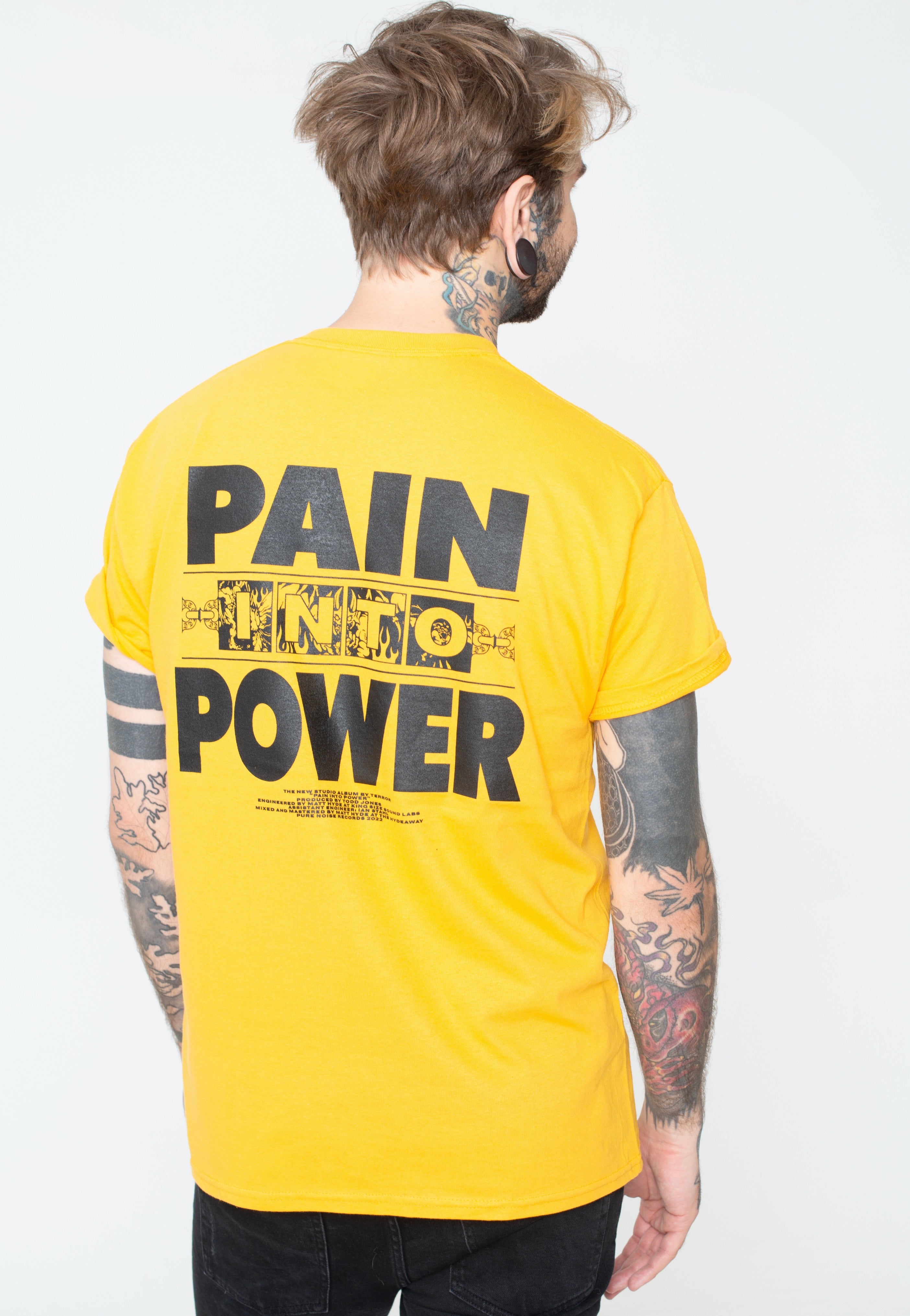 Terror - Pain Into Power Yellow - T-Shirt | Men-Image