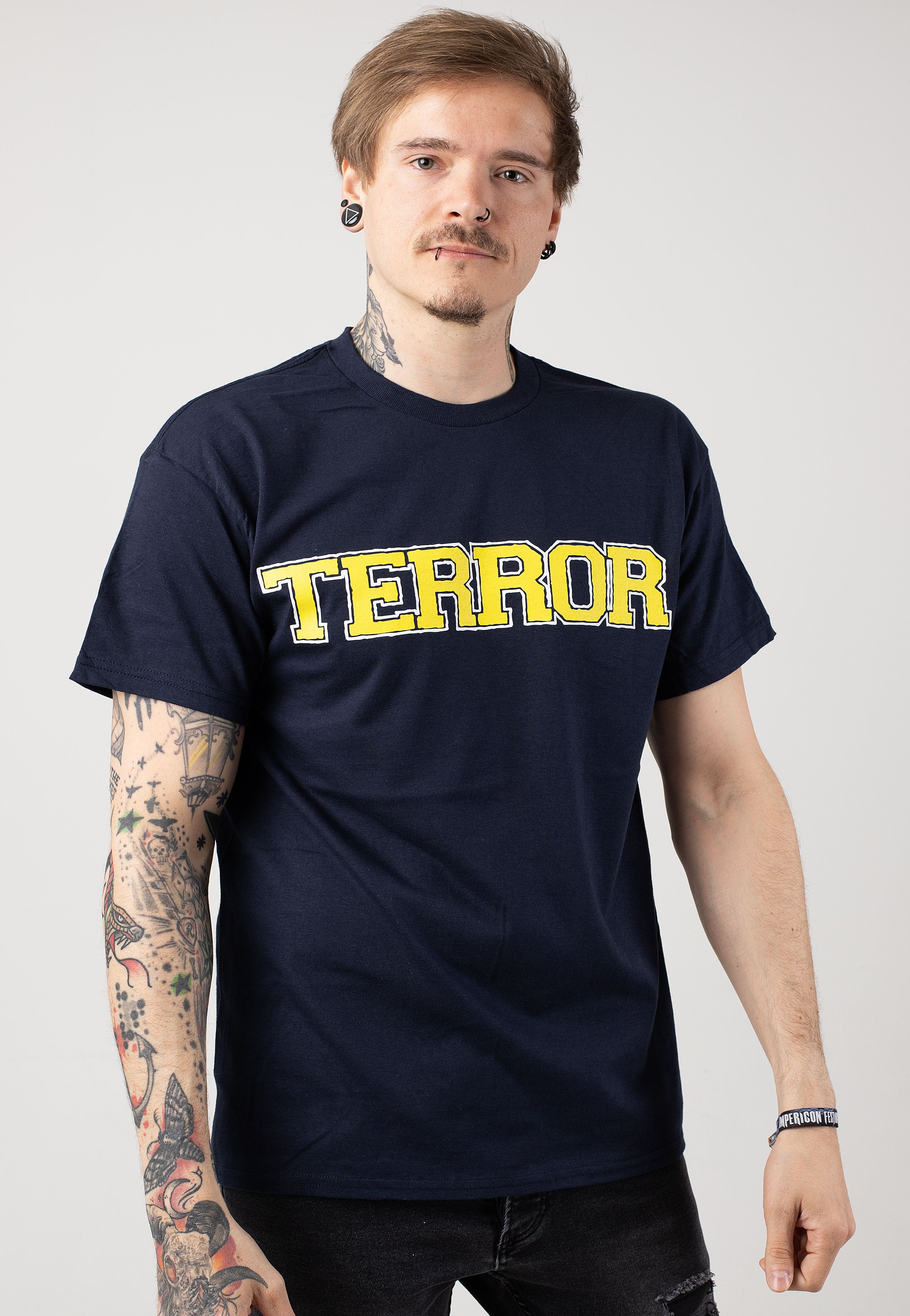 Terror - True Terror Crew Navy - T-Shirt | Men-Image