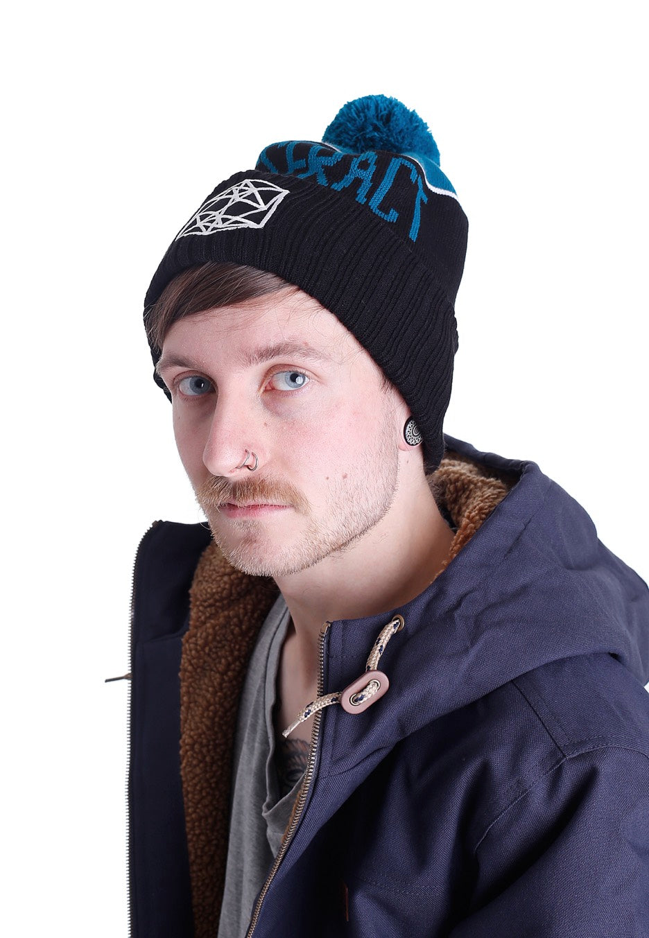 Tesseract - Cube - Pom Beanie | Neutral-Image