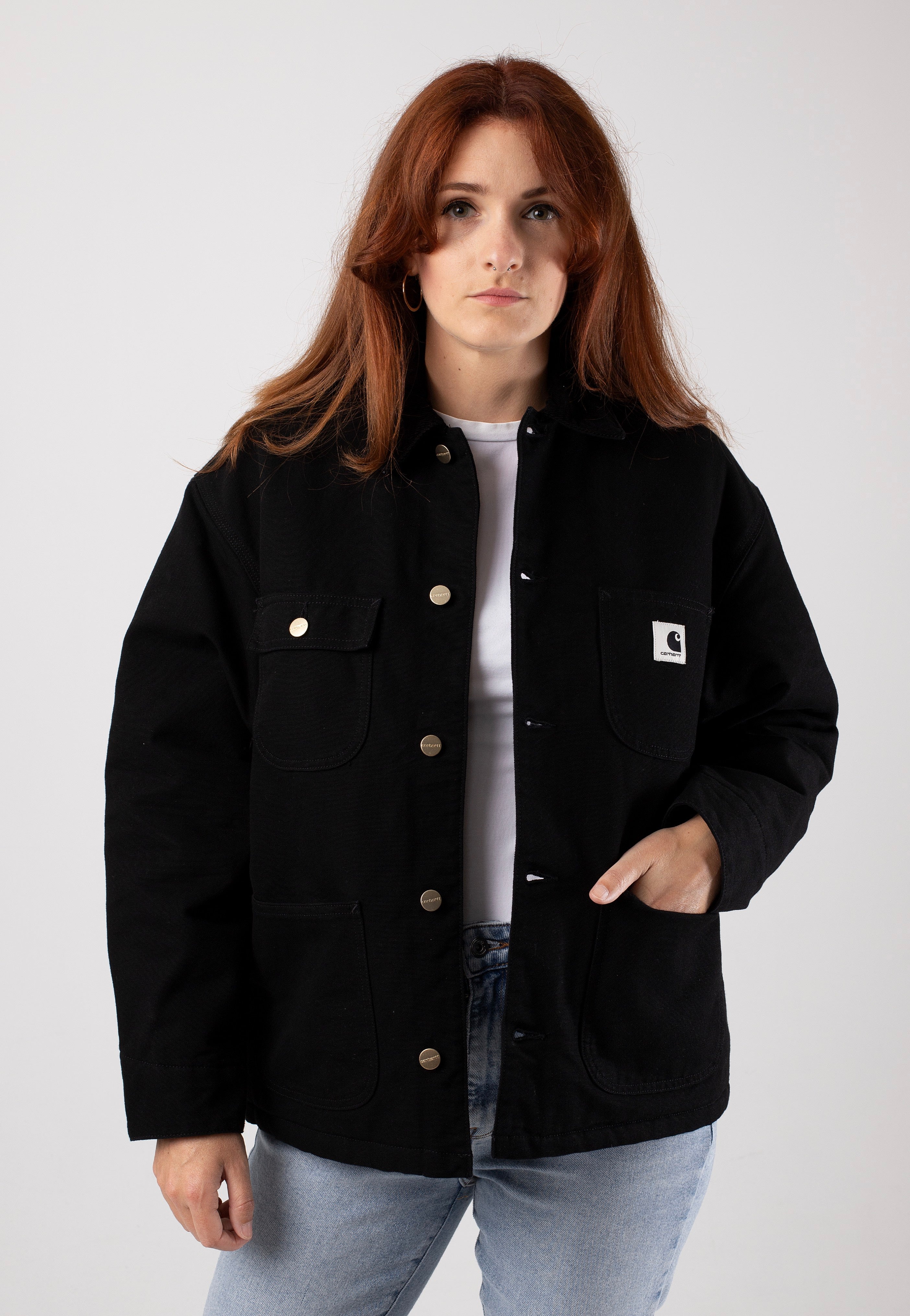 Carhartt WIP - W' Og Michigan Rinsed Black/Black - Jacket | Women-Image