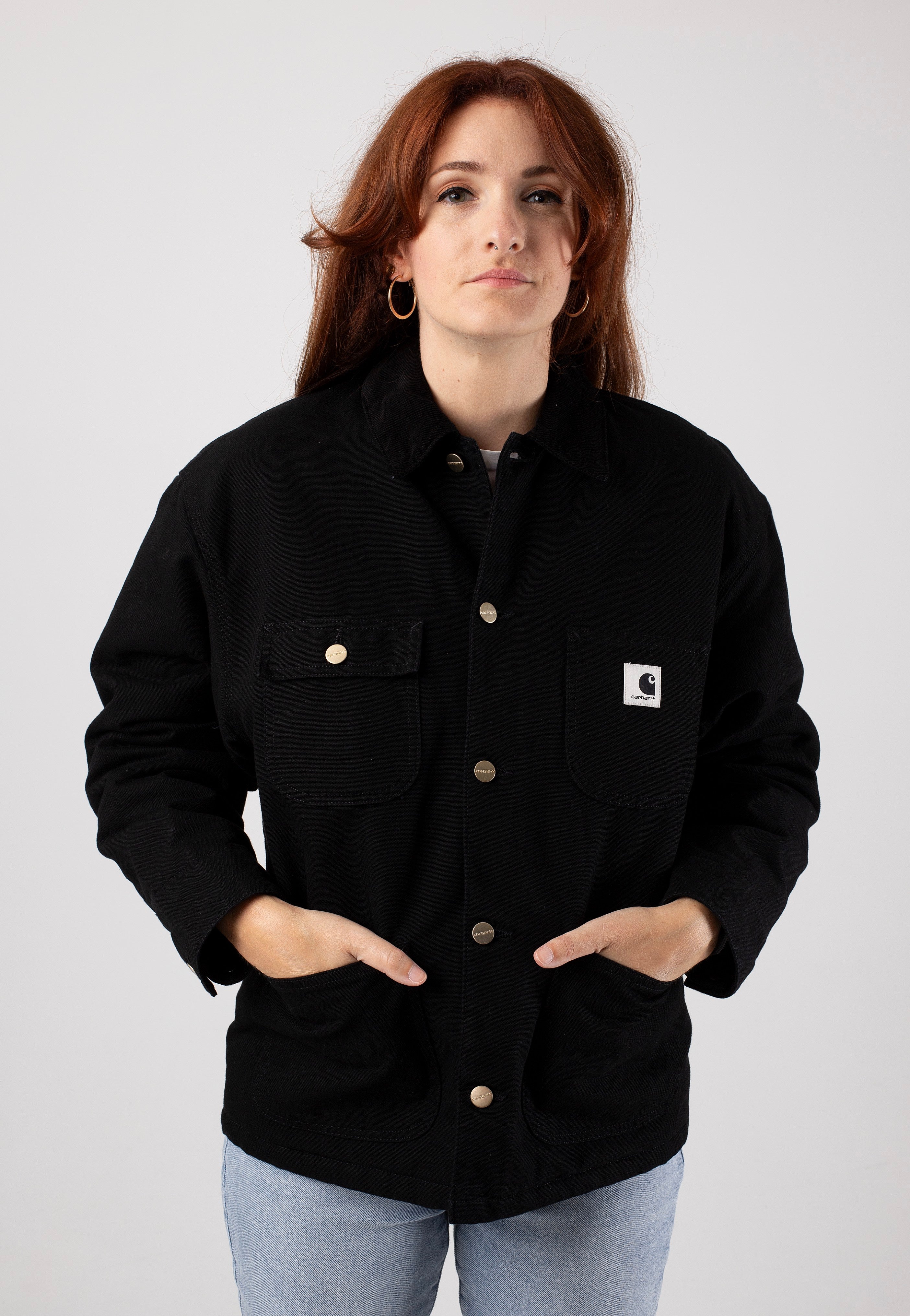 Carhartt WIP - W' Og Michigan Rinsed Black/Black - Jacket | Women-Image