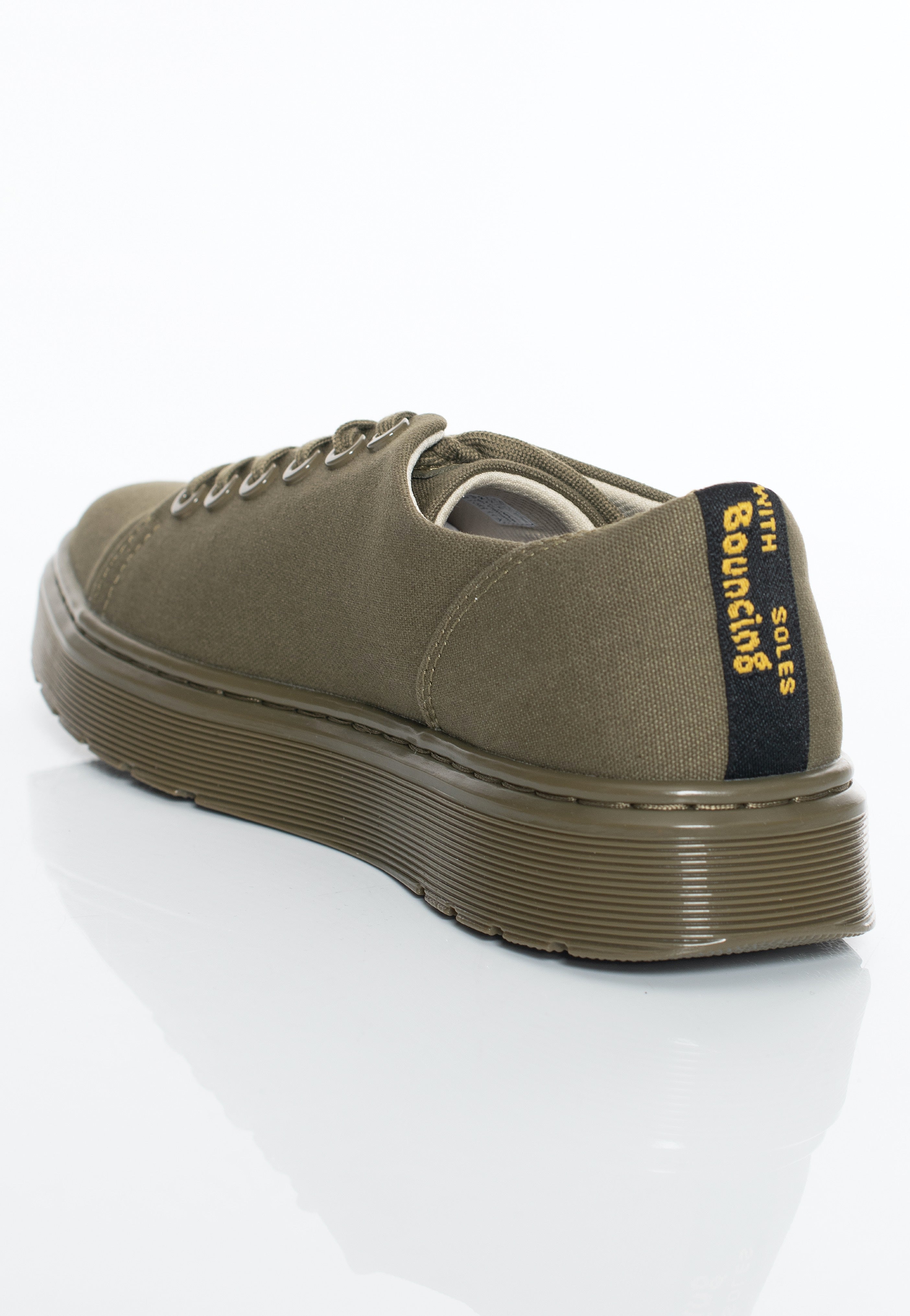 Dr. Martens - Dante 10 Oz Canvas/Olive Milled Coated Leather - Shoes | Men-Image