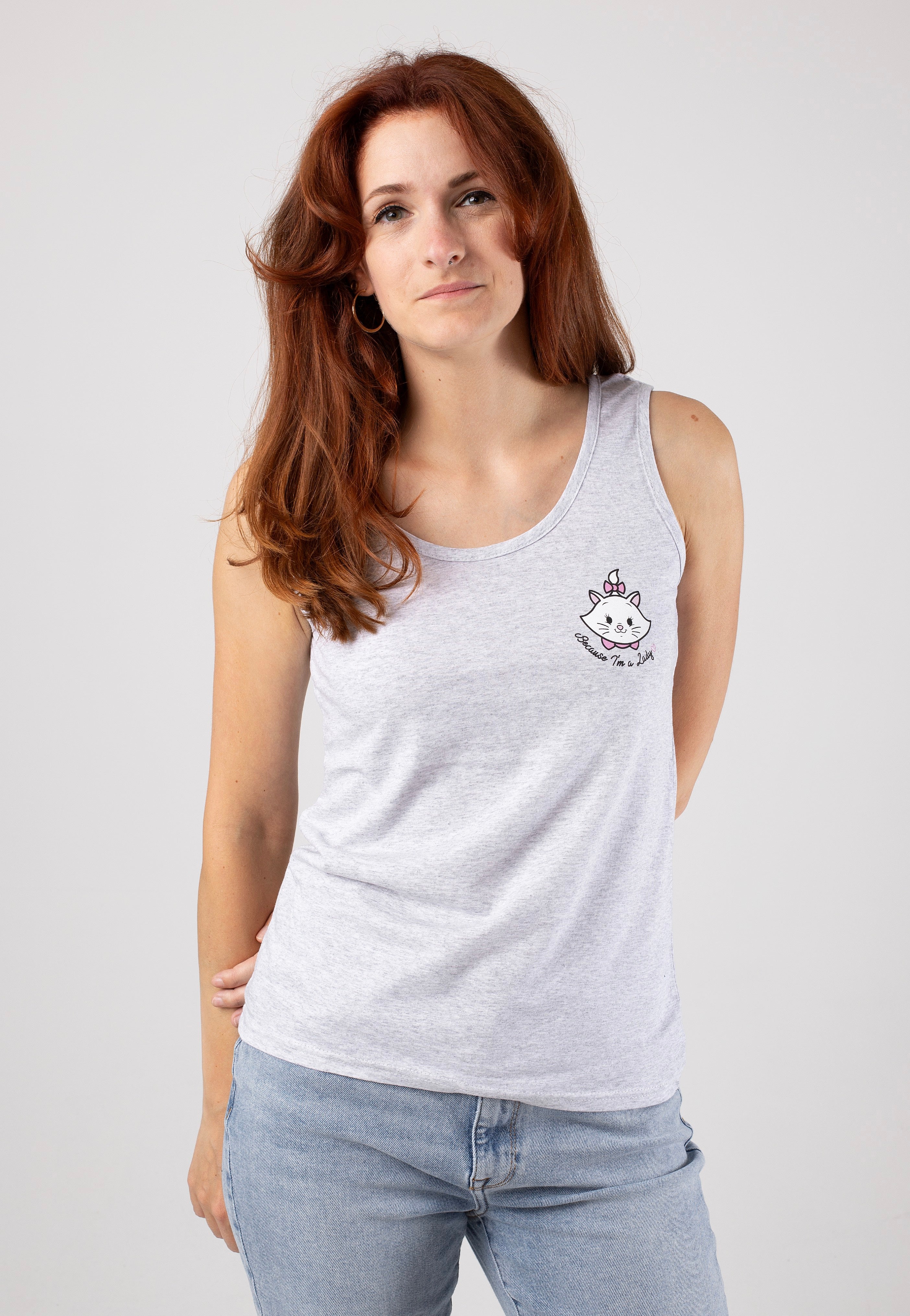 Aristocats - Lady Pocket Heather Grey - Tank | Women-Image