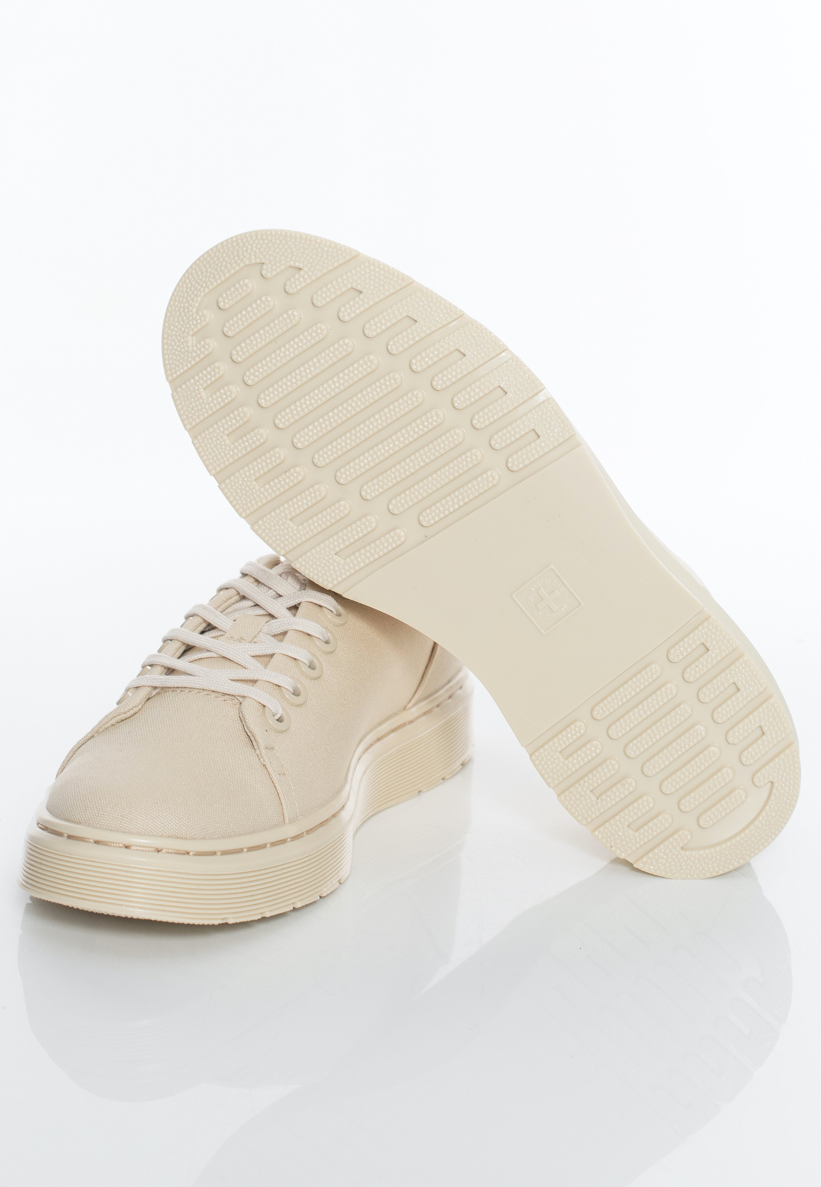 Dr. Martens - Dante 10 Canvas/Parchment Beige Milled Coated Leather - Girl Shoes | Women-Image