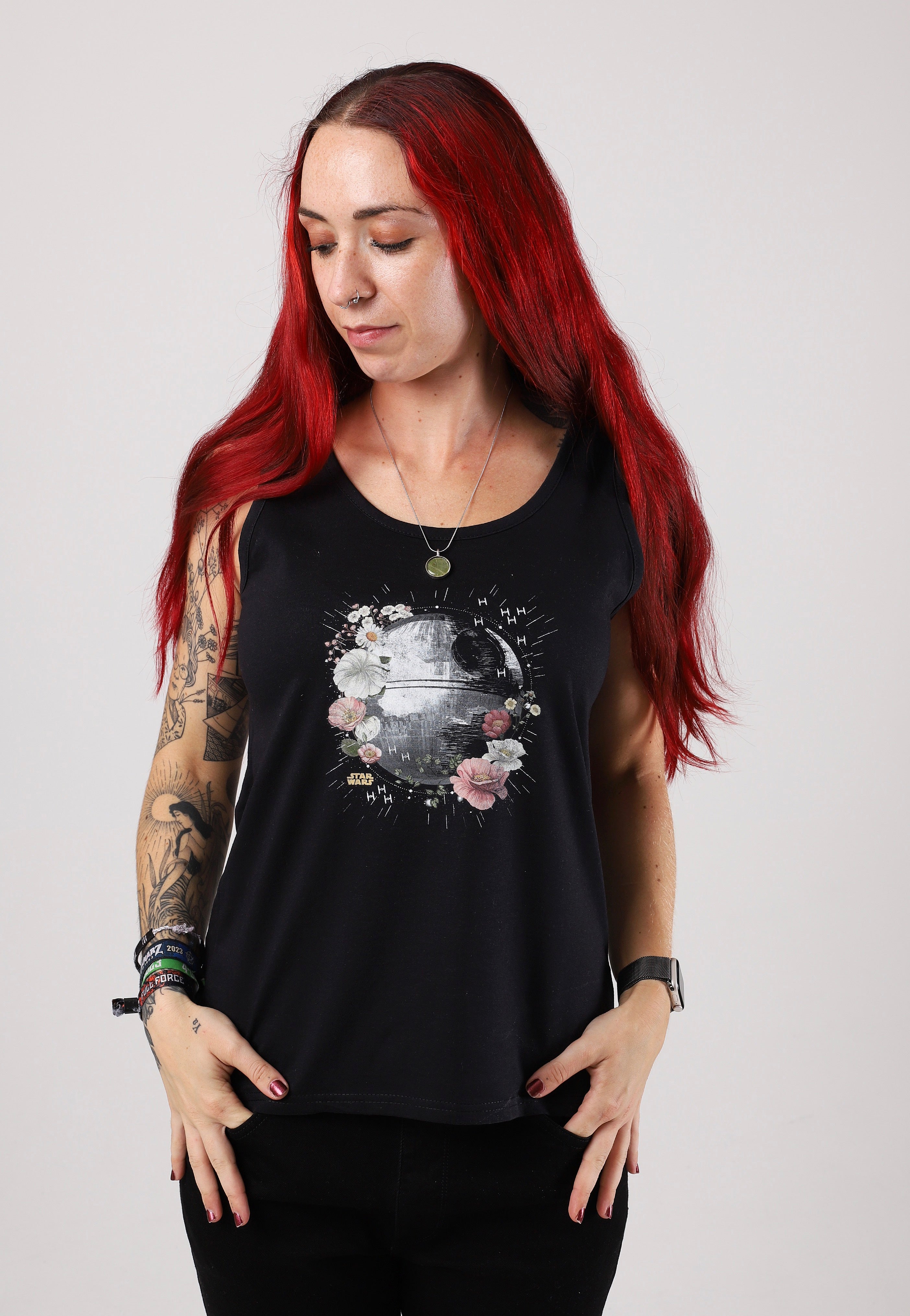 Star Wars - Floral Death Star - Tank | Women-Image