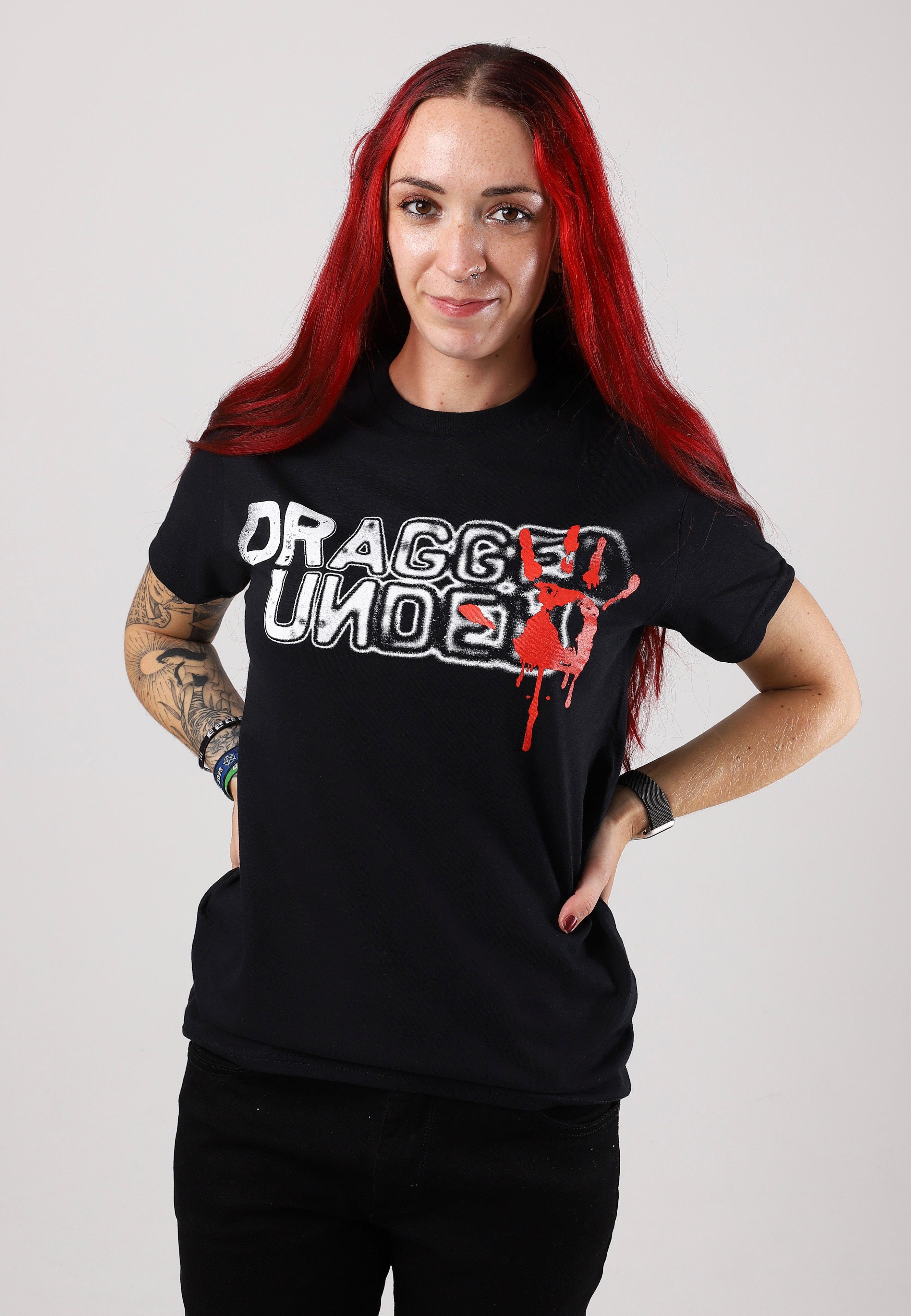 Dragged Under - Blood Hand - T-Shirt | Women-Image