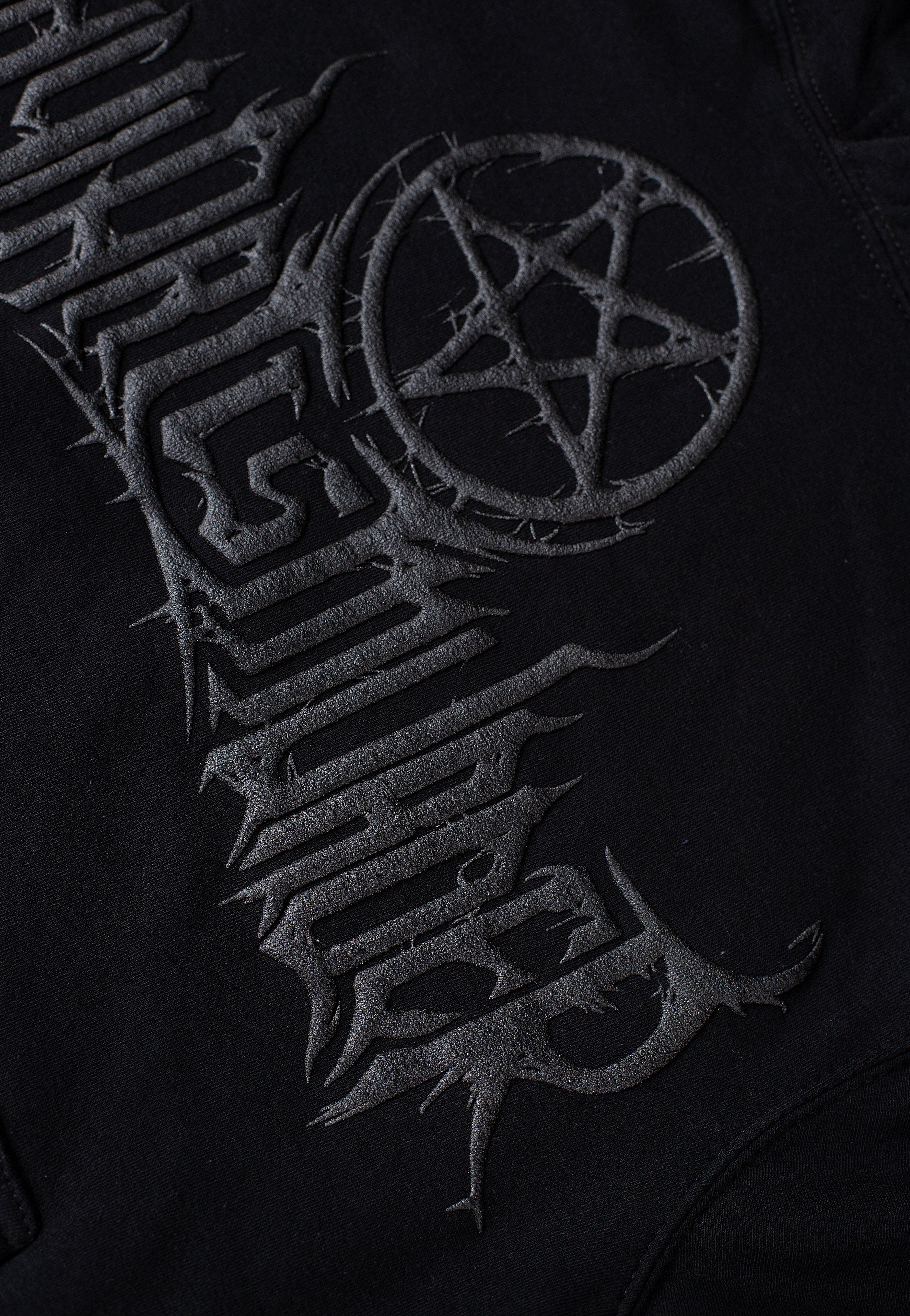 Thy Art Is Murder - Pentagram Logo Limited Black On Black - T-Shirt | Men-Image