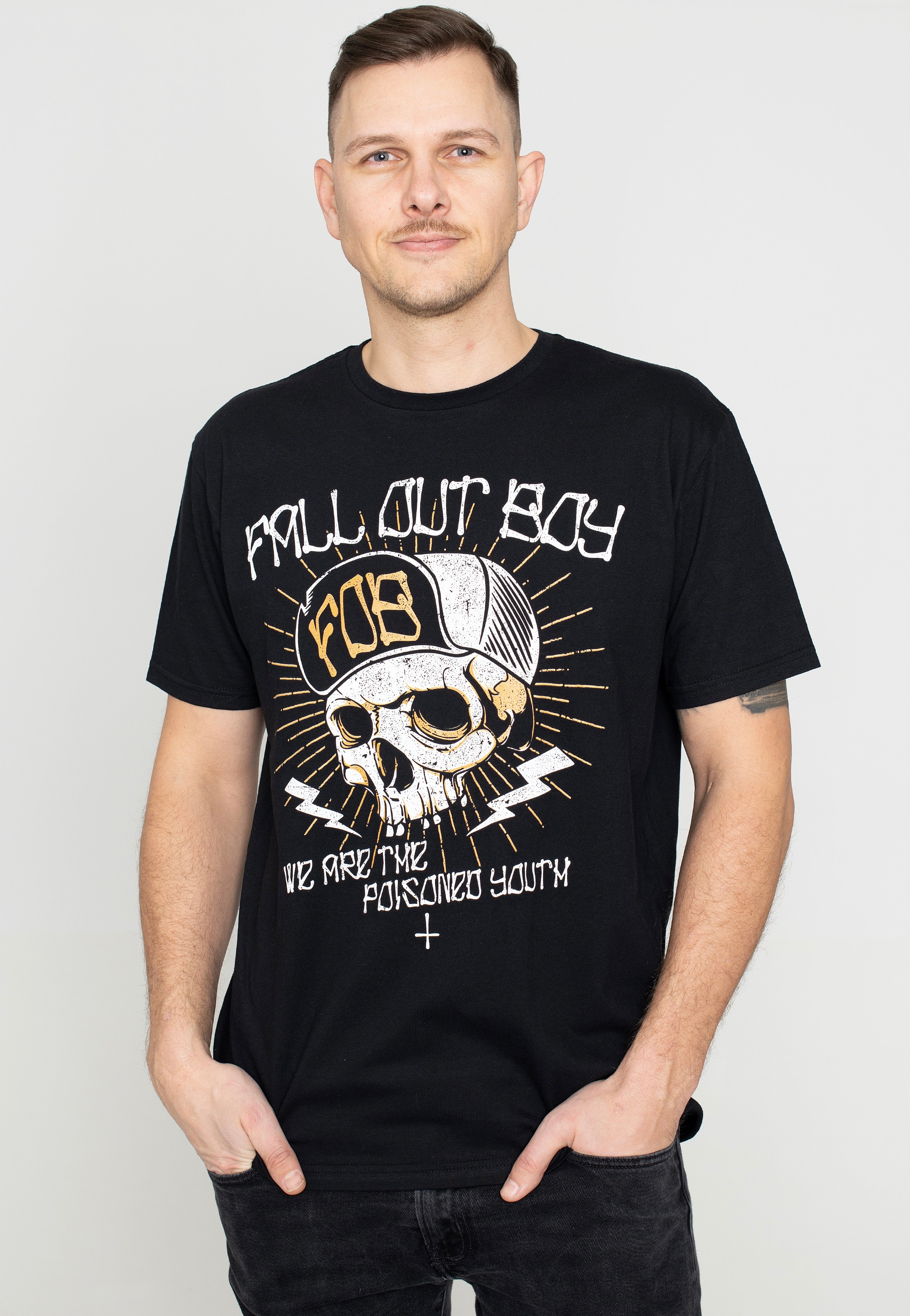 Fall Out Boy - Chest Youth Skull - T-Shirt | Men-Image