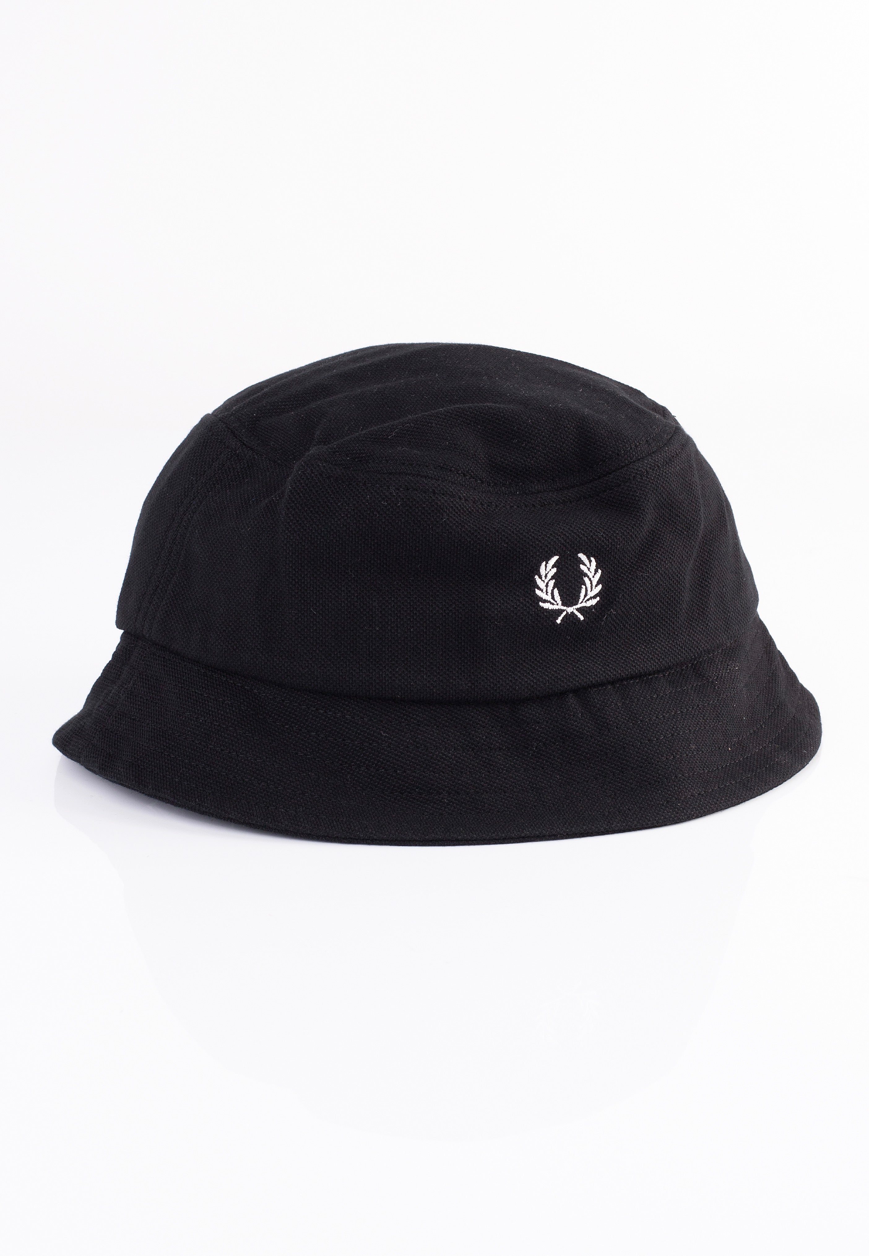 Fred Perry - Pique Bucket Black/Snow White - Bucket Hat | Neutral-Image