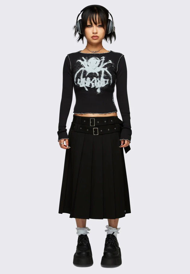 Minga London - Thalia Midi Black - Skirt | Women-Image