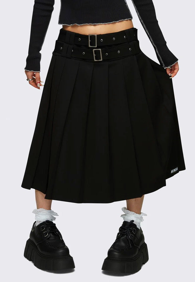 Minga London - Thalia Midi Black - Skirt | Women-Image