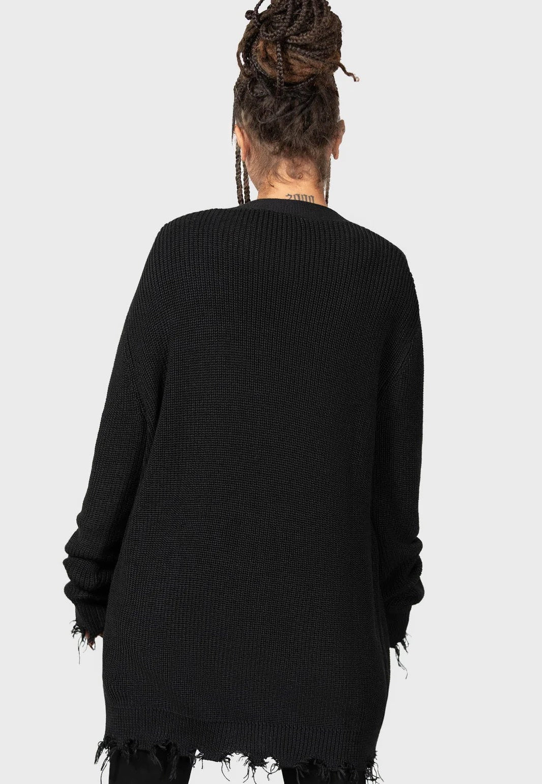 Killstar - Antisocial Oversized Black - Cardigan | Women-Image