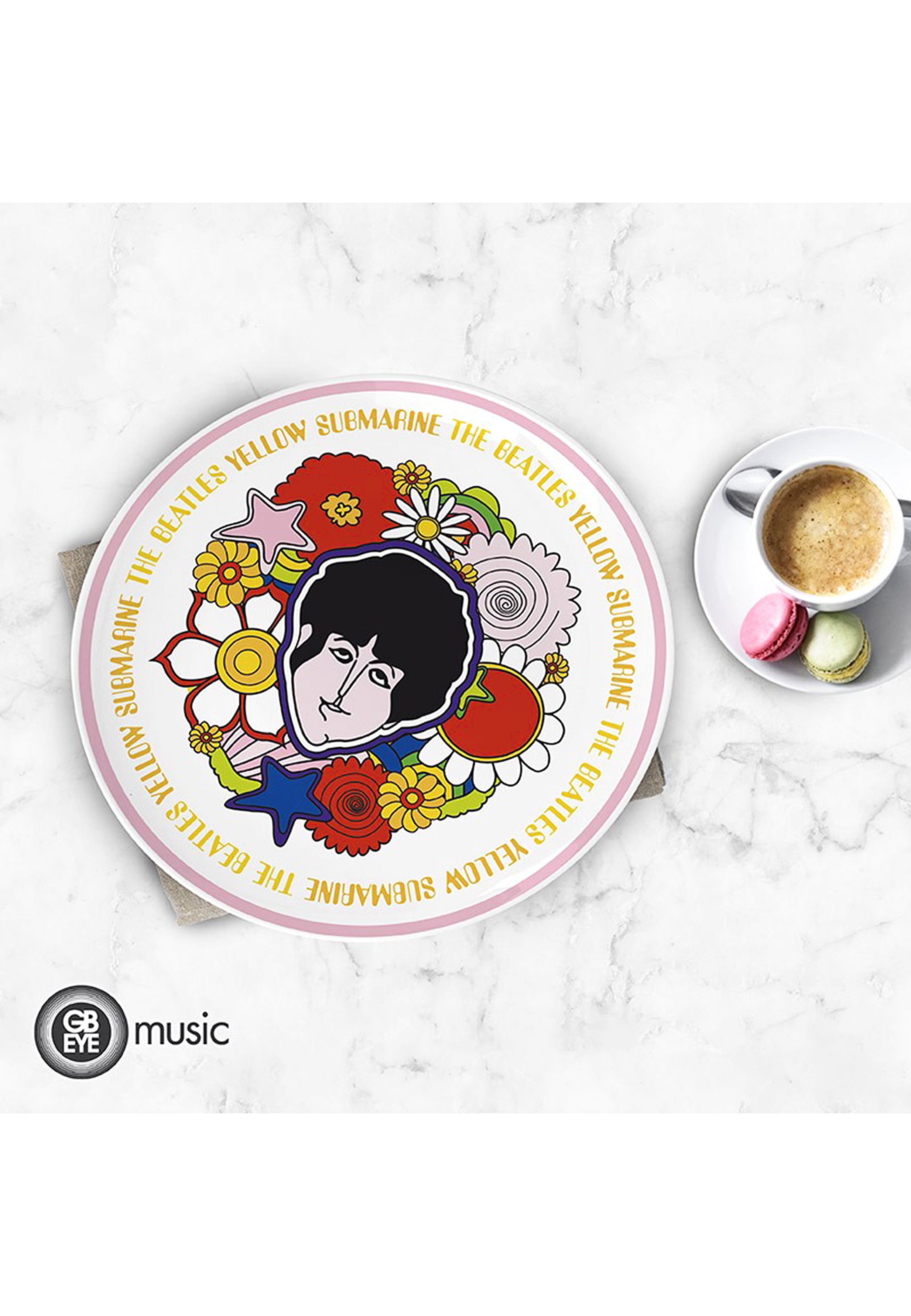 The Beatles - Yellow Sub Flowers - Plates | Neutral-Image