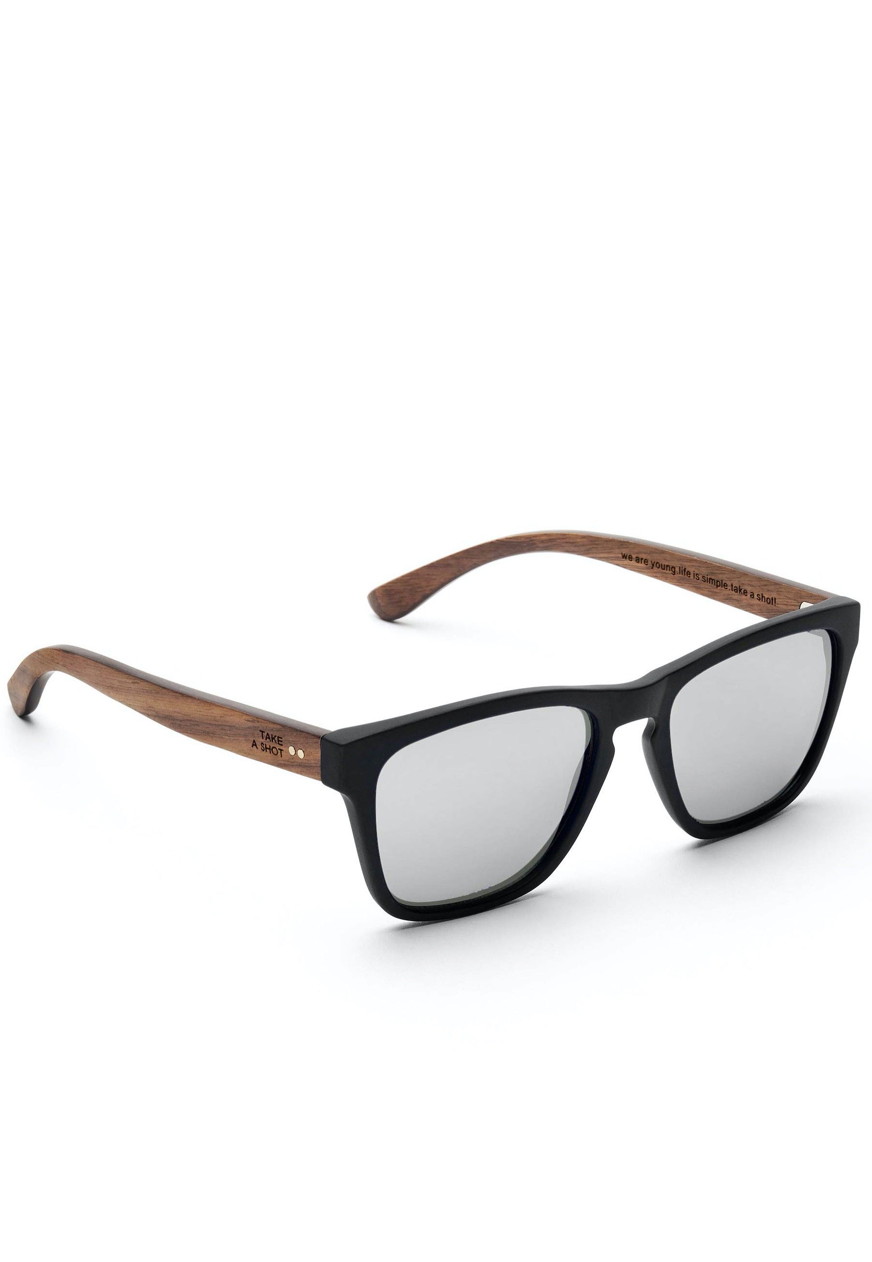 Take A Shot - The Nightingale 2.0 Walnut Polarized - Sunglasses | Neutral-Image