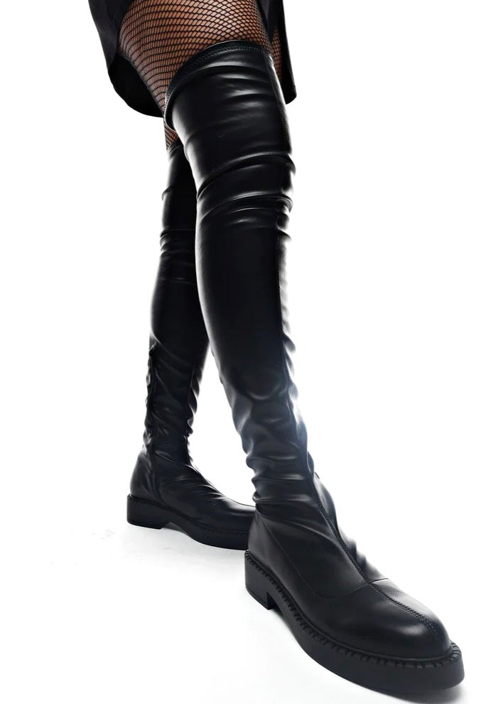 Koi Footwear - The Commander Stretch Thigh High - Girl Shoes | Women-Image