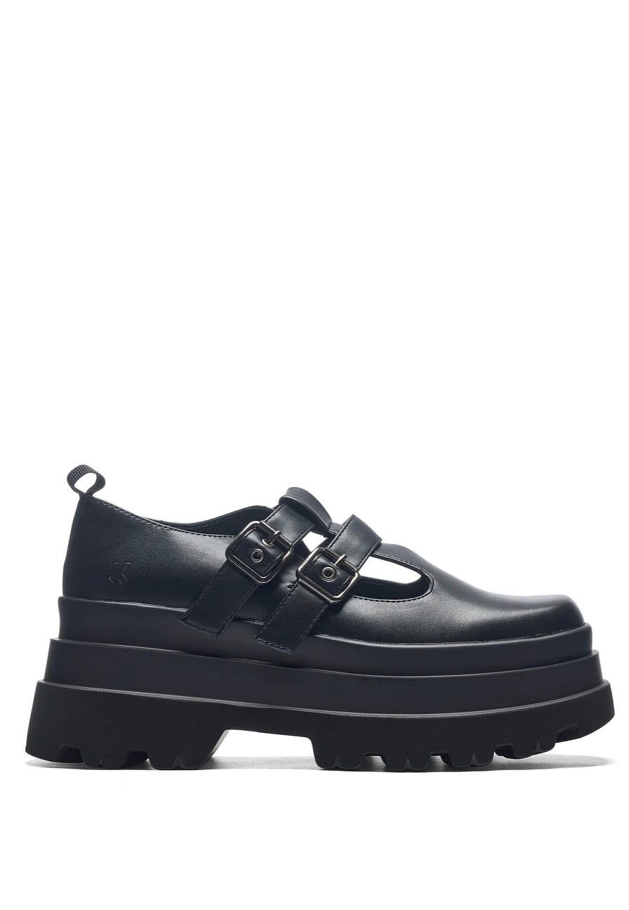 Koi Footwear - The Conquest Trident Mary Janes Black - Girl Shoes | Women-Image