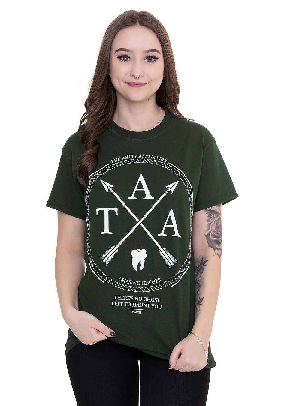 The Amity Affliction - Arrows Forest Green - T-Shirt | Women-Image