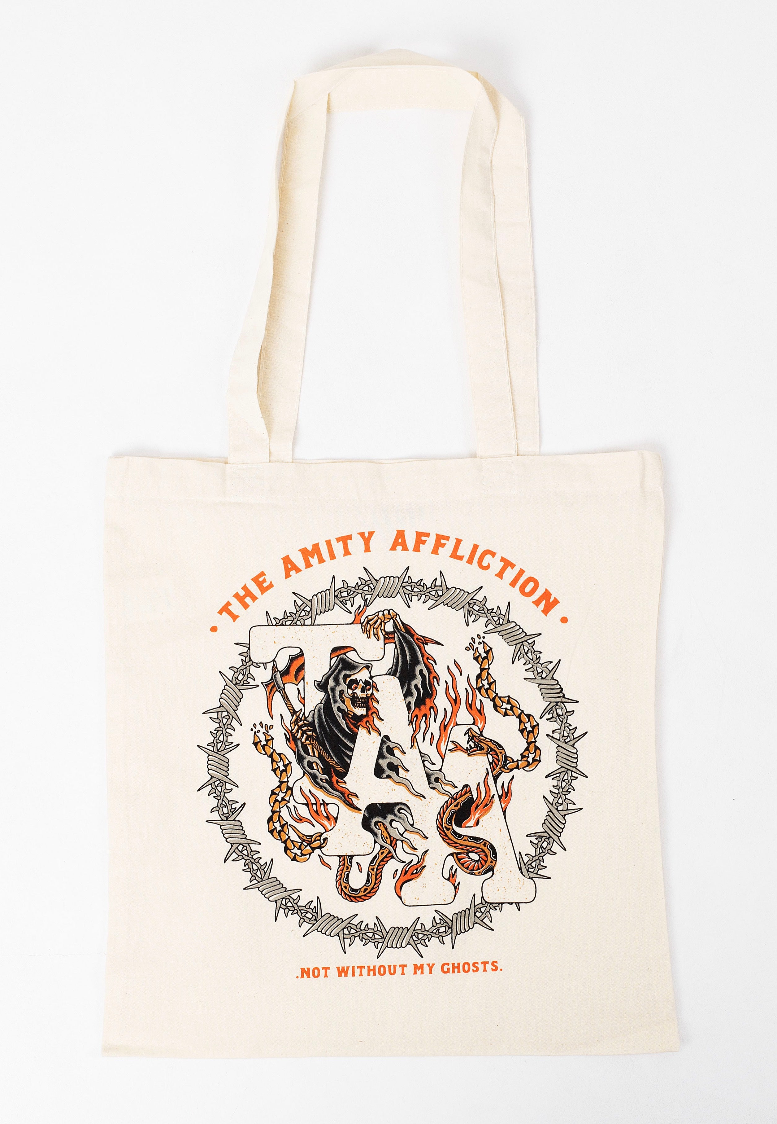 The Amity Affliction - Barbwire Reaper Natural - Tote Bag | Neutral-Image