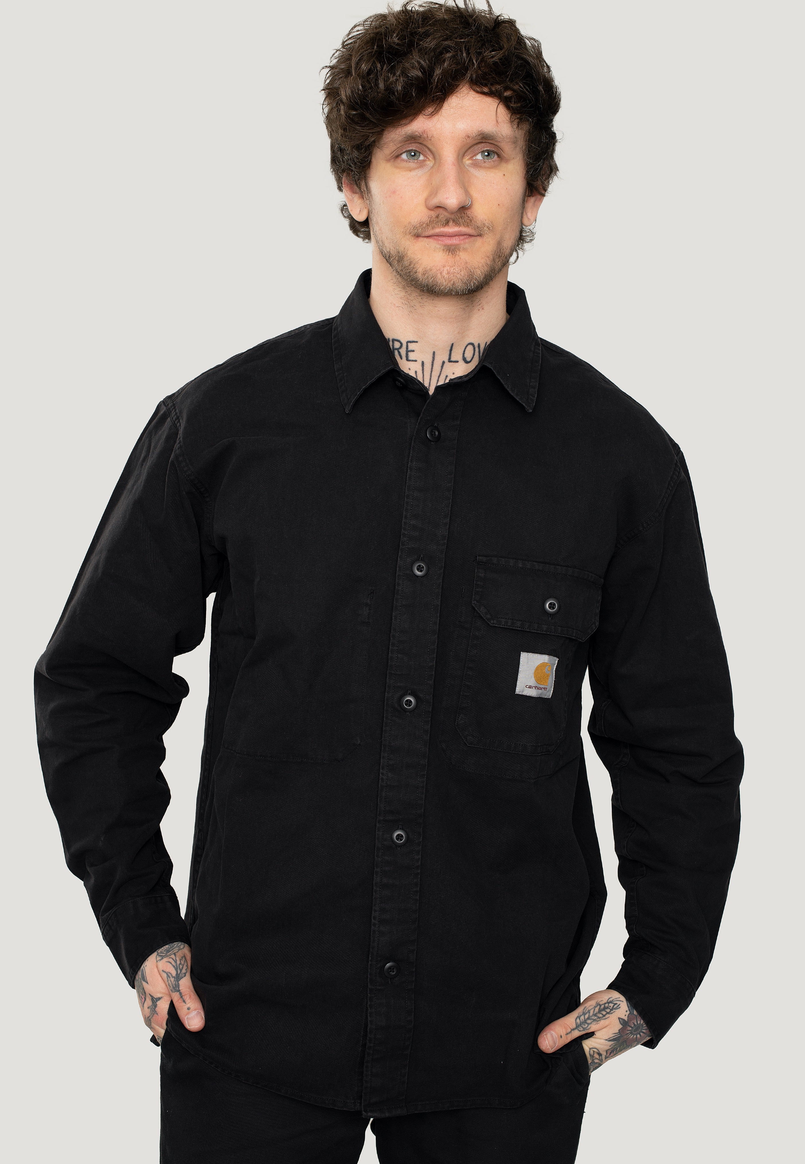 Carhartt WIP - Reno Garment Dyed Black - Jacket | Men-Image