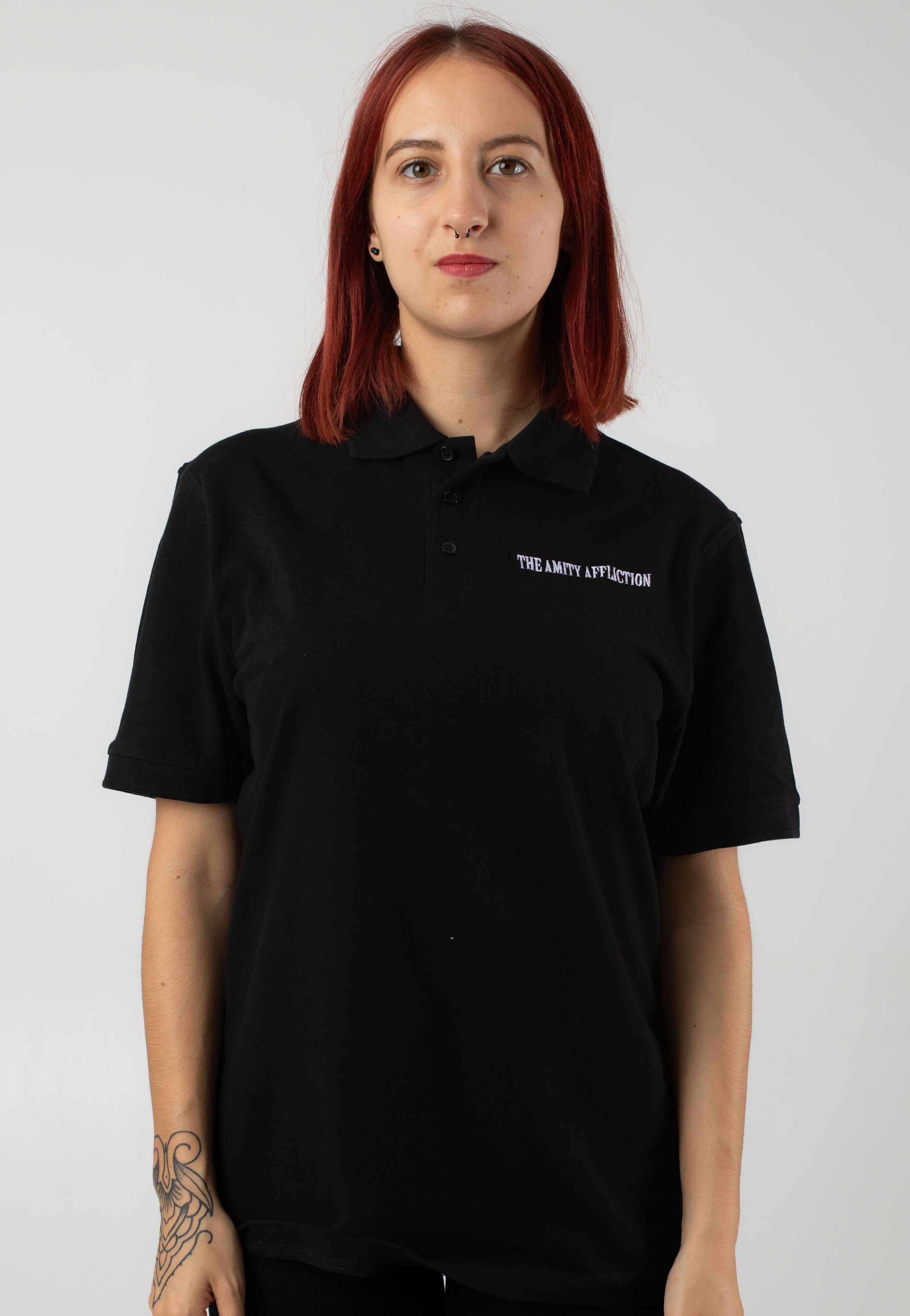 The Amity Affliction - Embroidered Logo Pocket - Polo | Women-Image