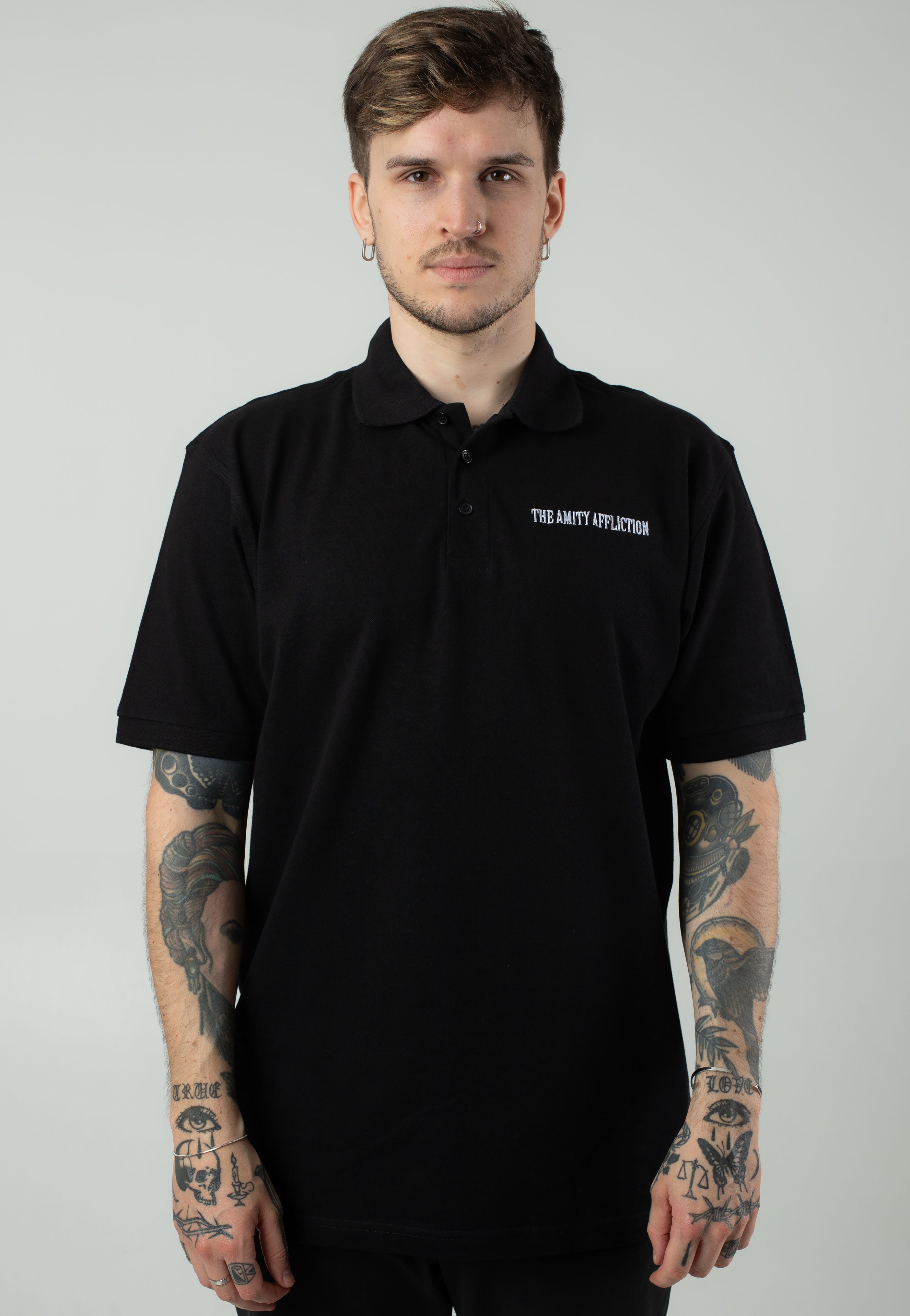 The Amity Affliction - Embroidered Logo Pocket - Polo | Men-Image