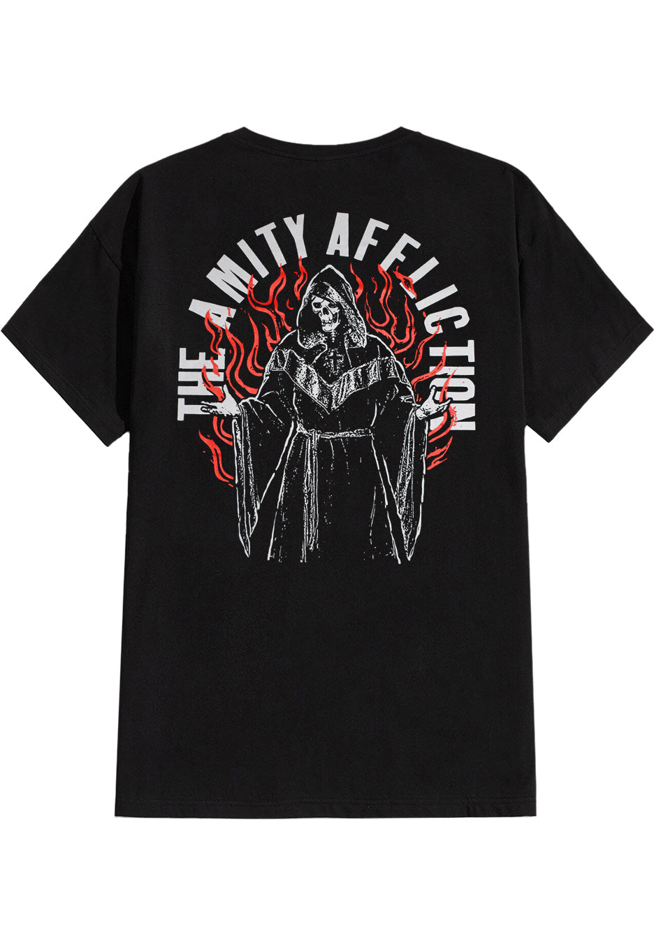 The Amity Affliction - Flaming Reaper Acid Washed - T-Shirt | Neutral-Image