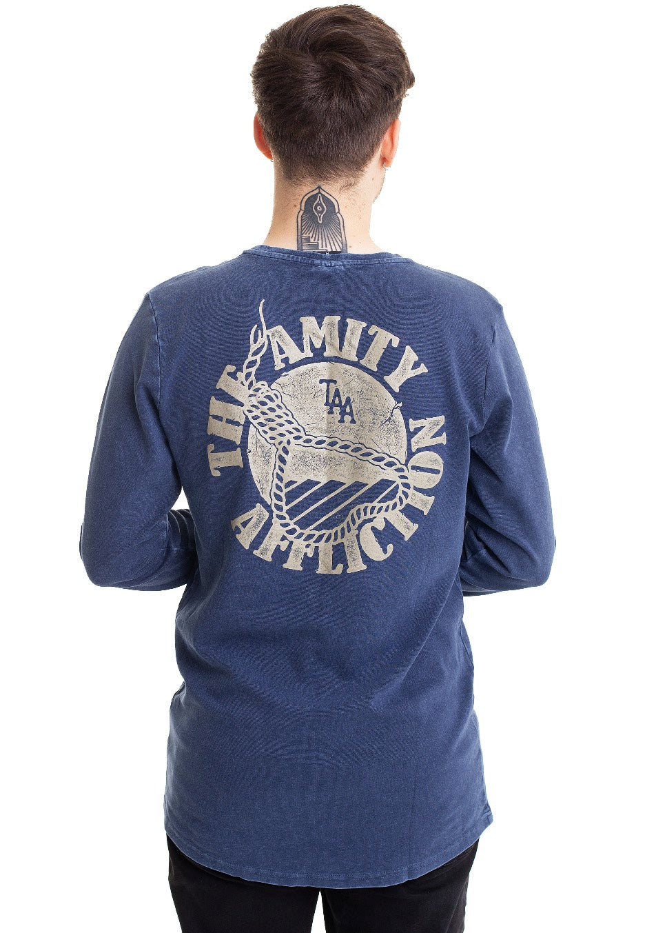 The Amity Affliction - Heart Rope Indigo Acid Washed - Longsleeve | Men-Image