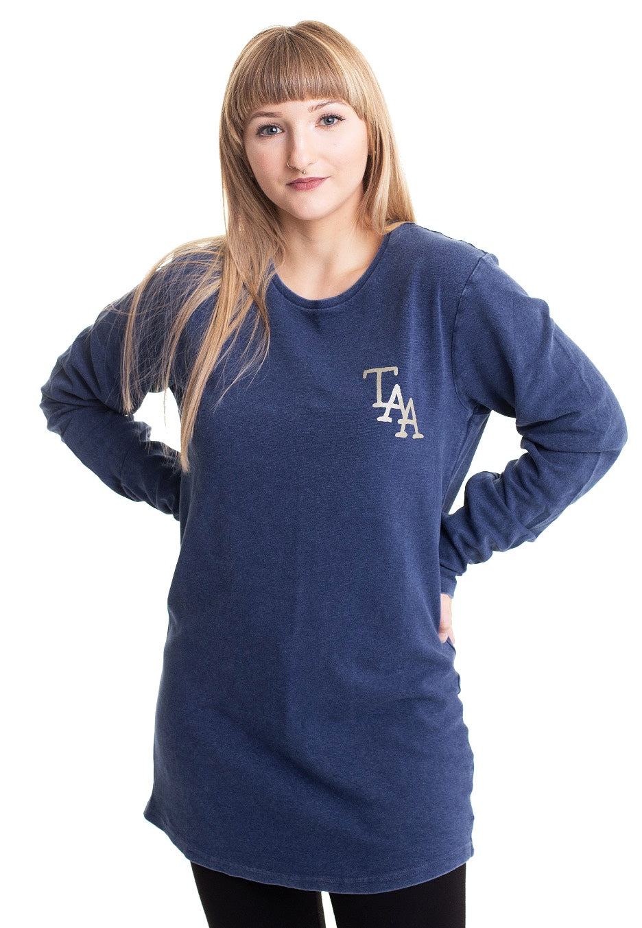 The Amity Affliction - Heart Rope Indigo Acid Washed - Longsleeve | Women-Image