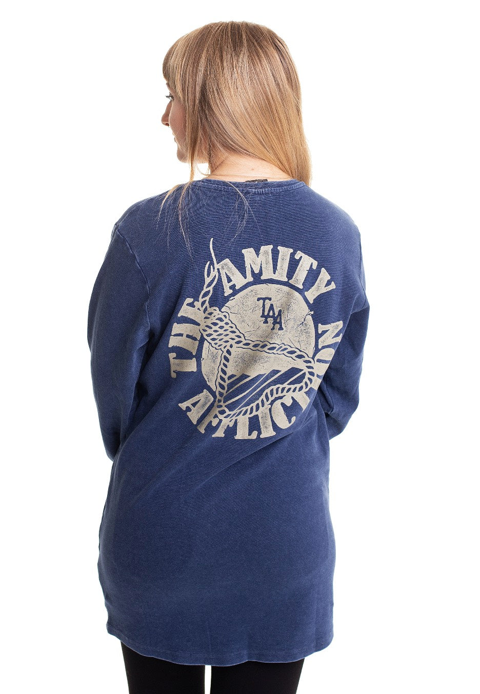 The Amity Affliction - Heart Rope Indigo Acid Washed - Longsleeve | Women-Image