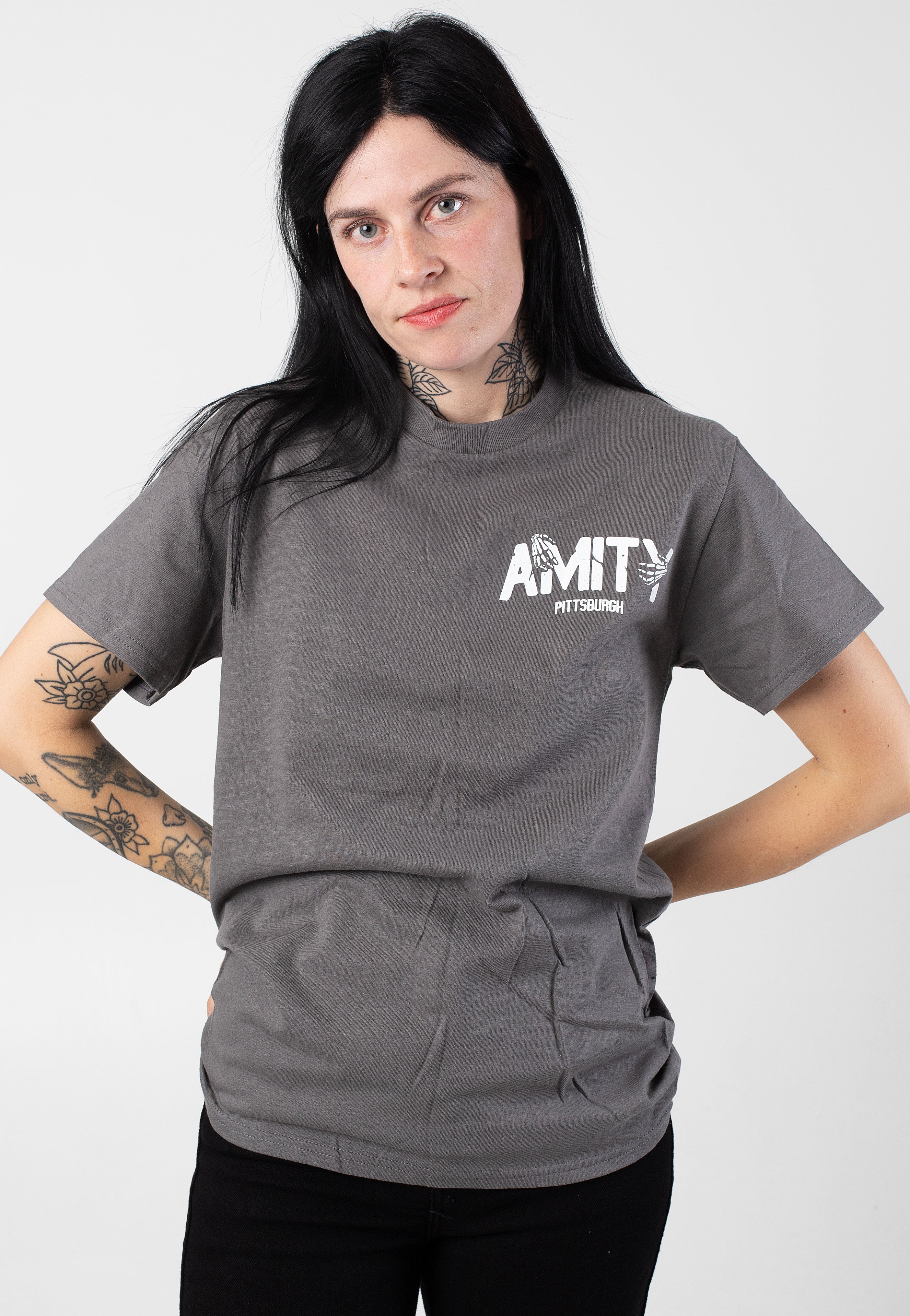 The Amity Affliction - Pittsburgh Charcoal - T-Shirt | Women-Image