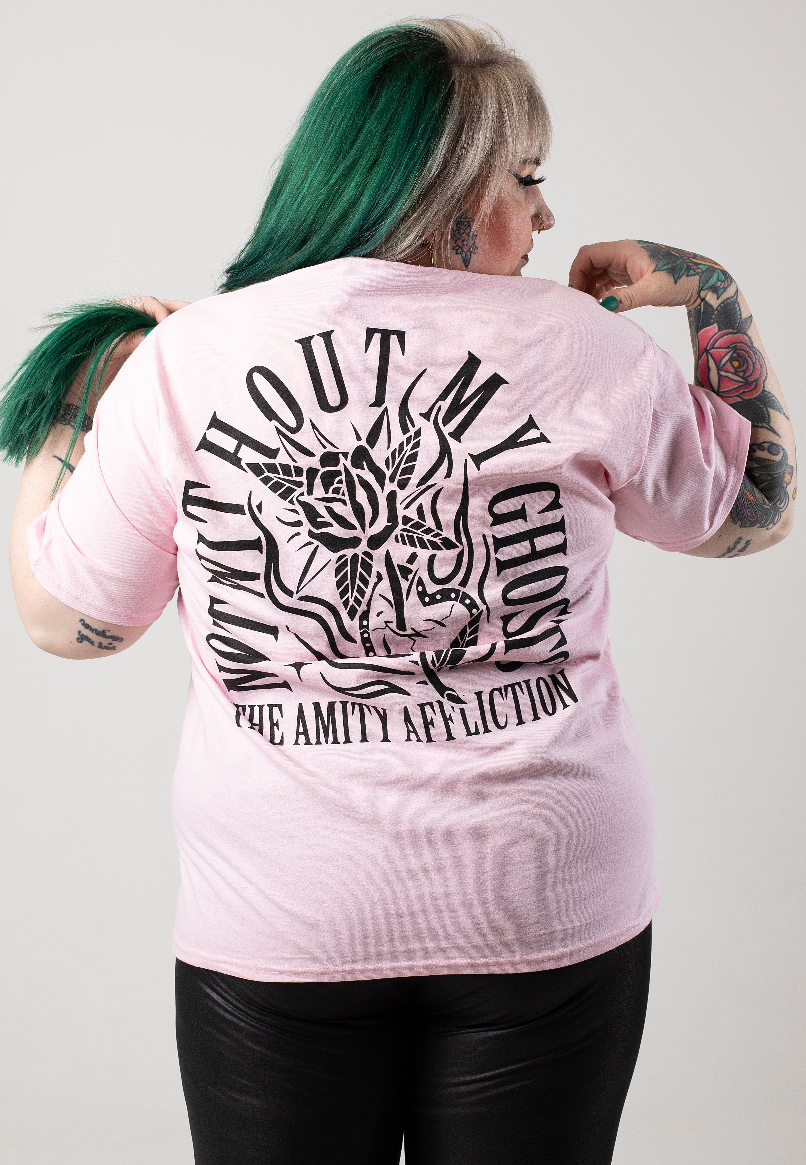 The Amity Affliction - Rose Heart Light Pink - T-Shirt | Women-Image