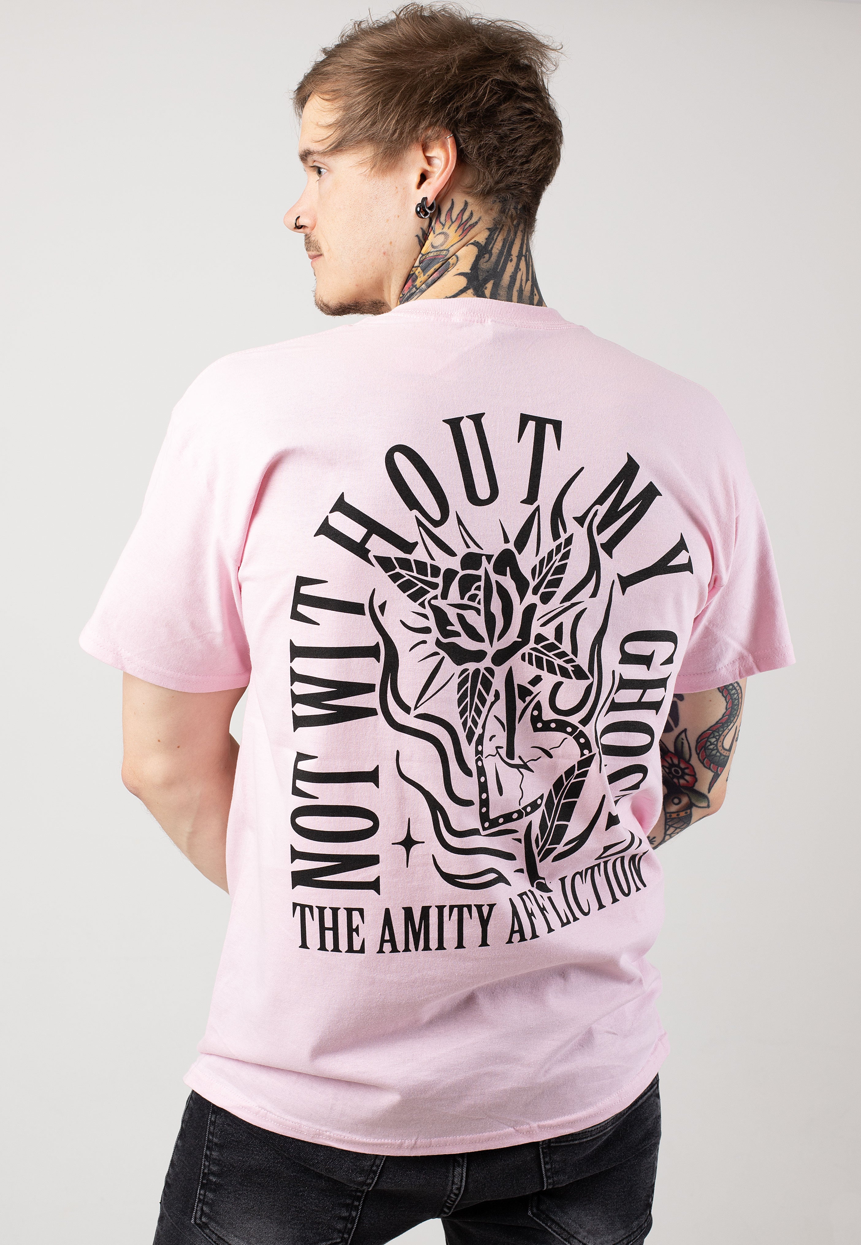 The Amity Affliction - Rose Heart Light Pink - T-Shirt | Men-Image