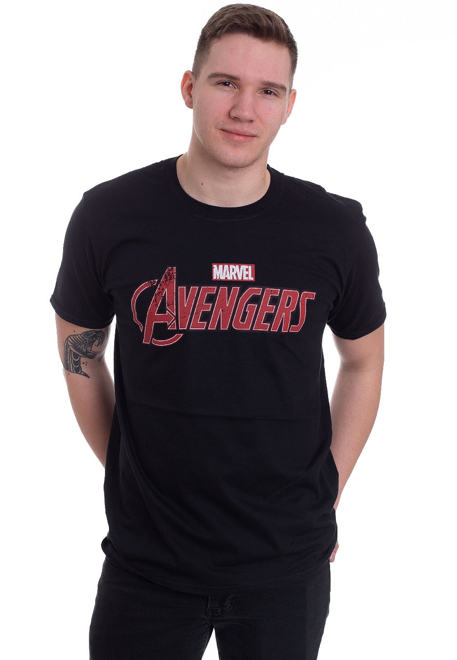 The Avengers - Distressed Logo - T-Shirt | Men-Image